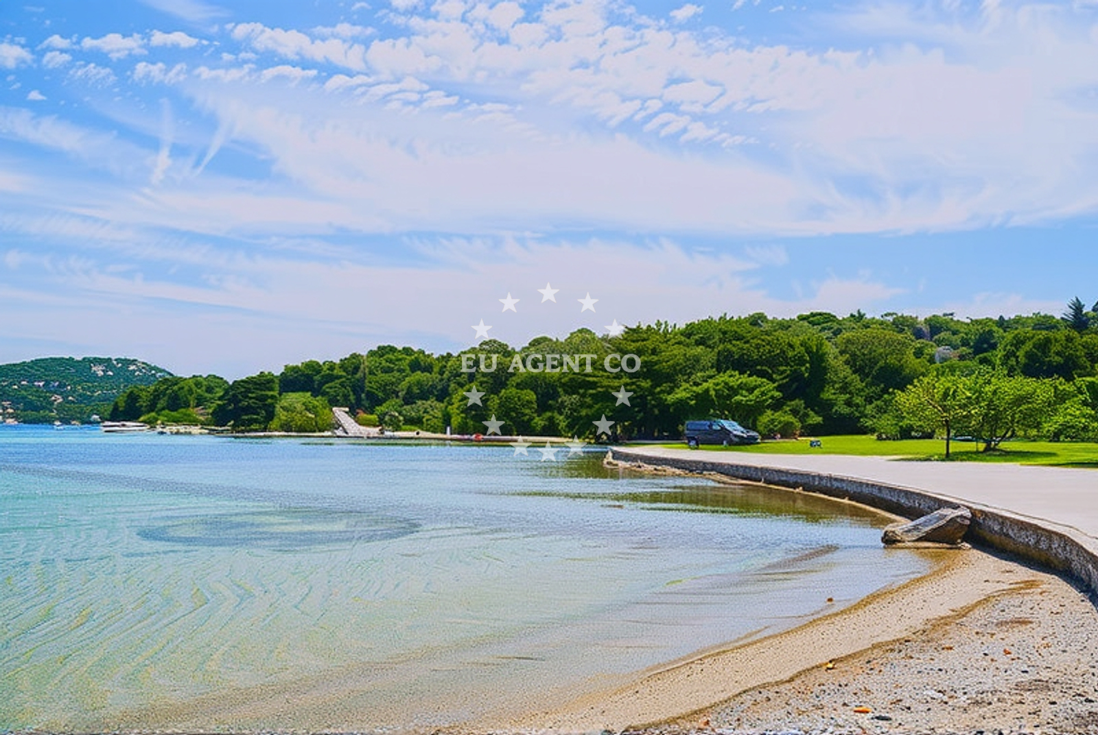 Additional view of Plitka Vala beach in Obala Petra Krešimira IV 108B, Betina