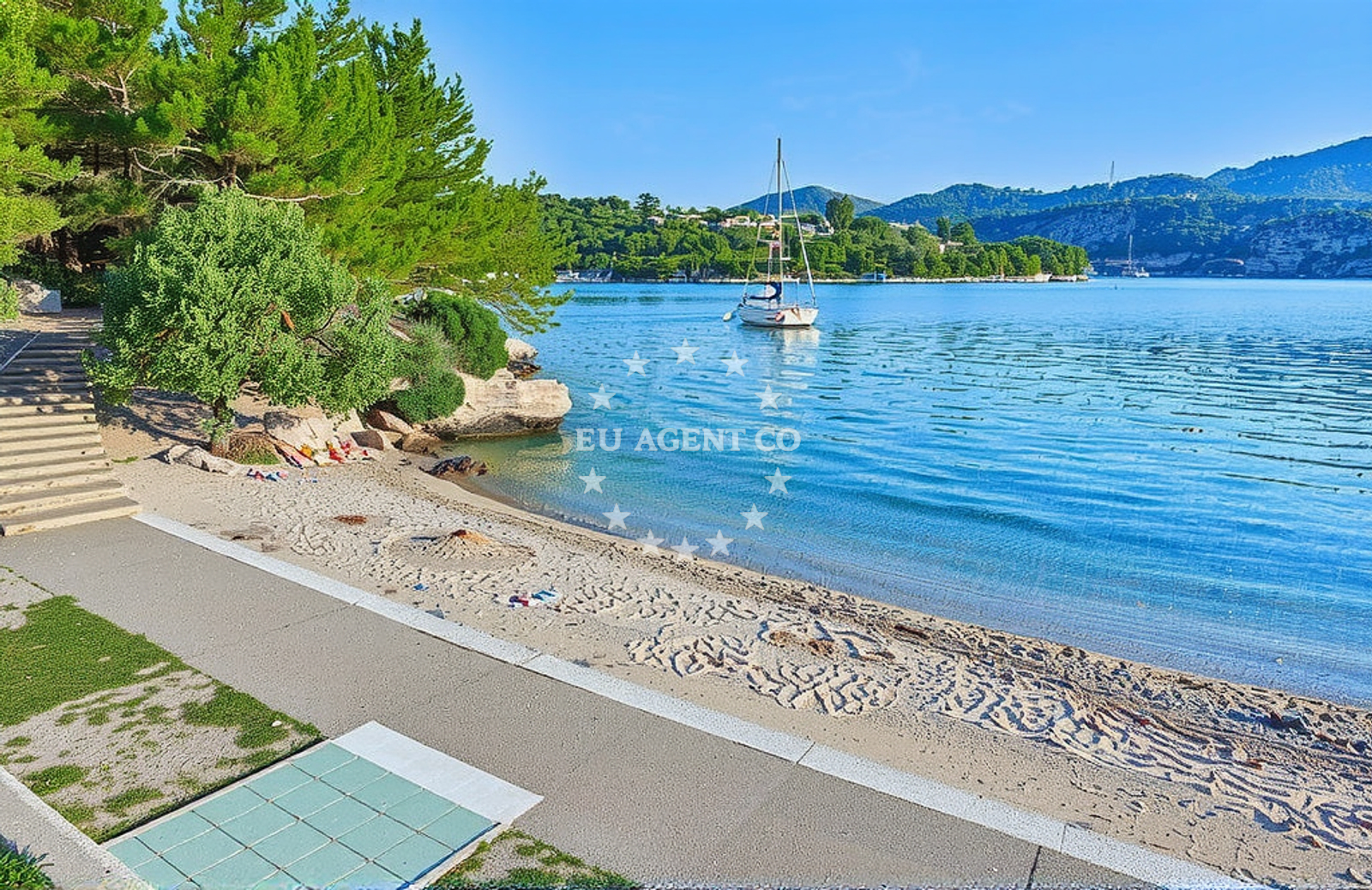 Additional view of Plitvine beach in Obala 1 Obala1 br1 stambeno/poslovni objekat/BISTROBEPPO, Vela Luka