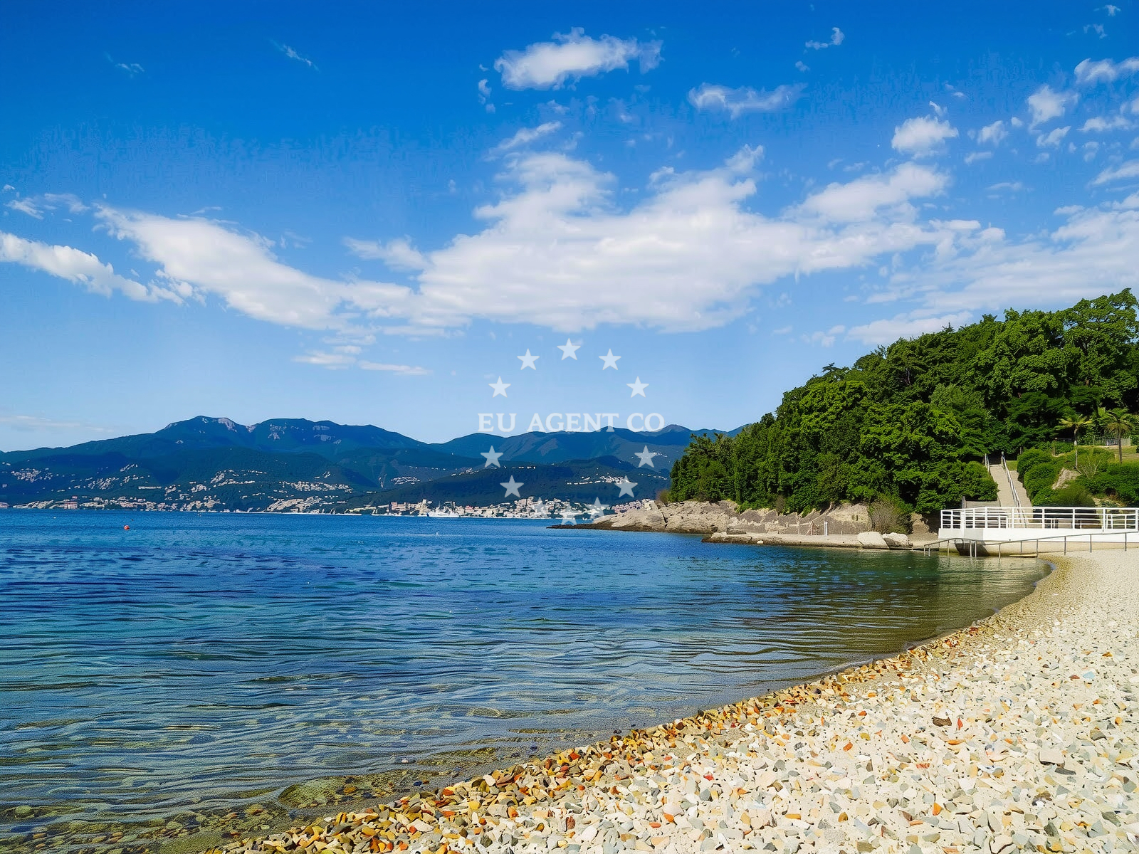Shoreline and swimming area at Ploce beach in Ulica Marina Jakominića 3, Rijeka
