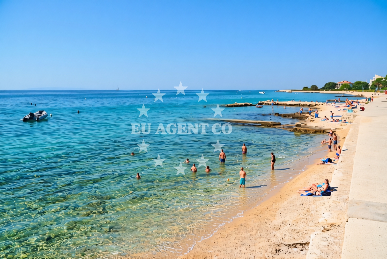Additional view of Ploče, Novalja (Pag) Beach in Ploče