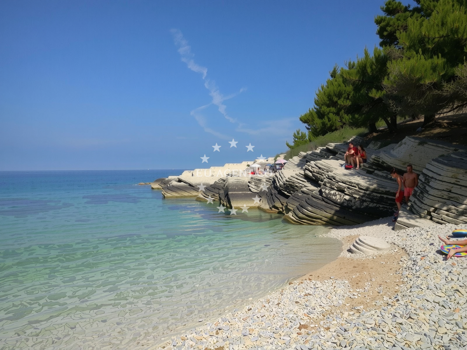 Additional view of Plovanije beach in 218 Selo 1, Premantura