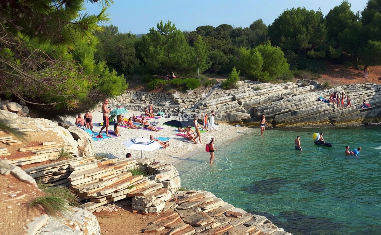 Additional view of Plovanije beach in 218 Selo 1, Premantura