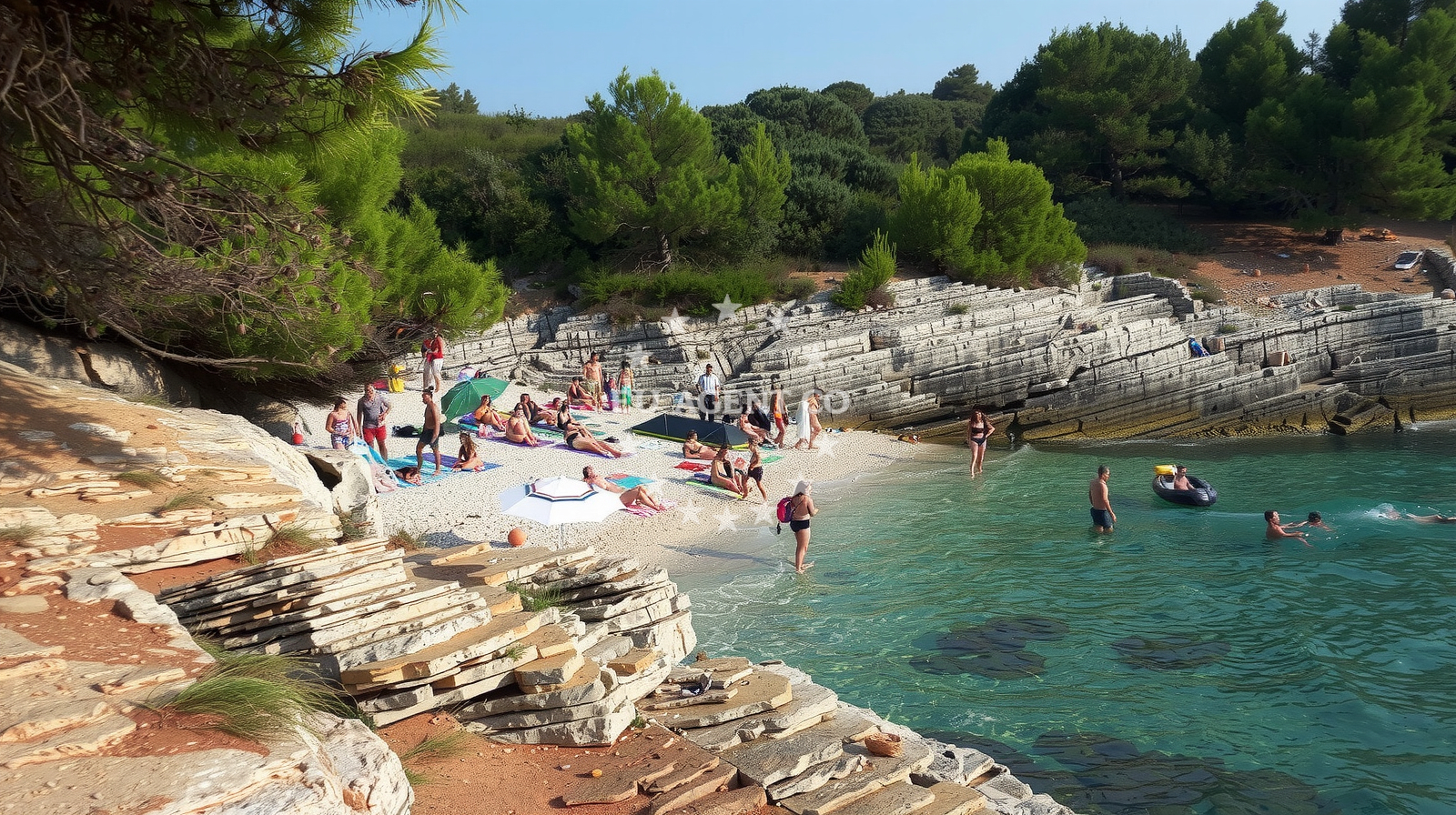 Additional view of Plovanije beach in 218 Selo 1, Premantura
