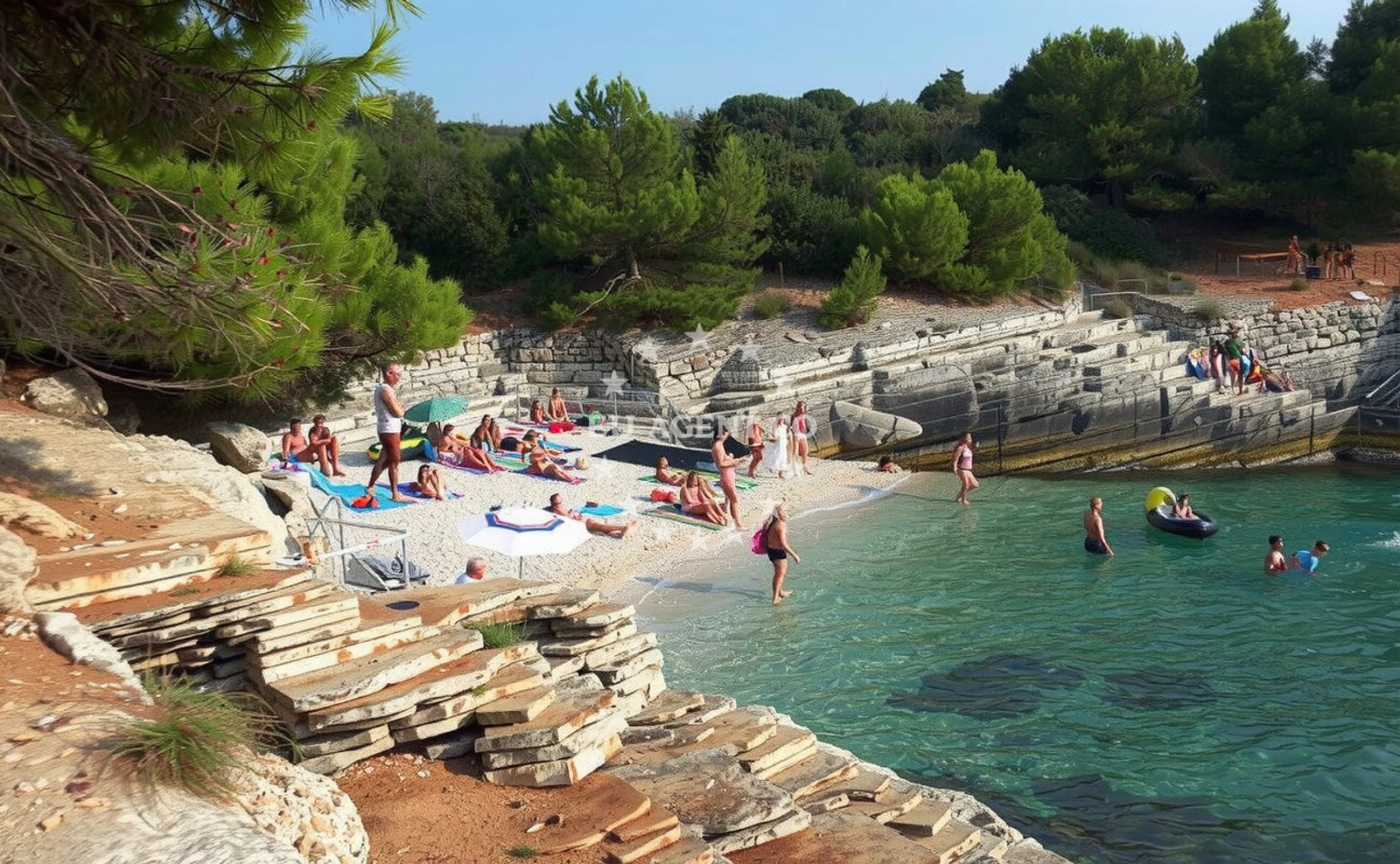 Additional view of Plovanije beach in 218 Selo 1, Premantura