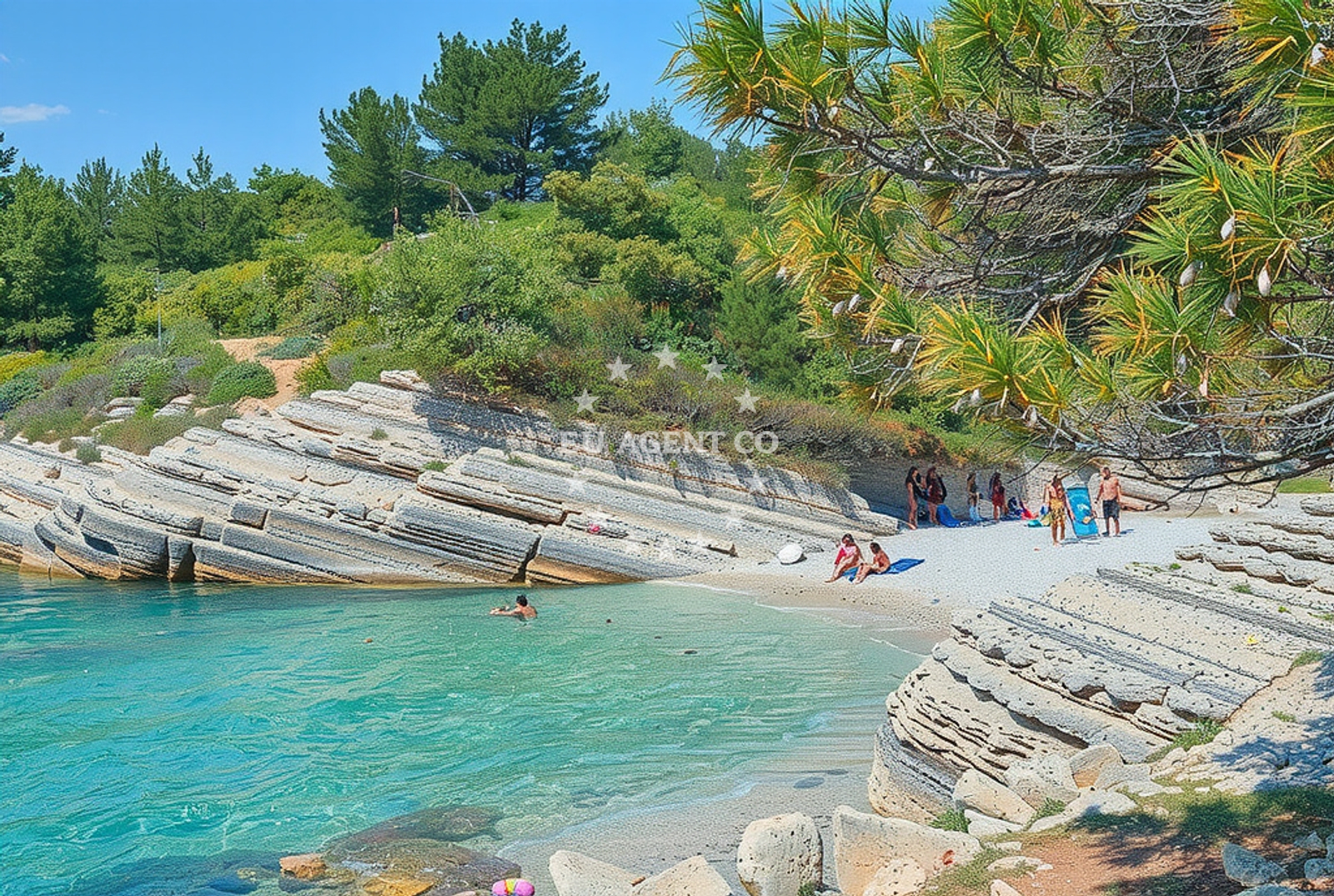 Additional view of Plovanije beach in 218 Selo 1, Premantura