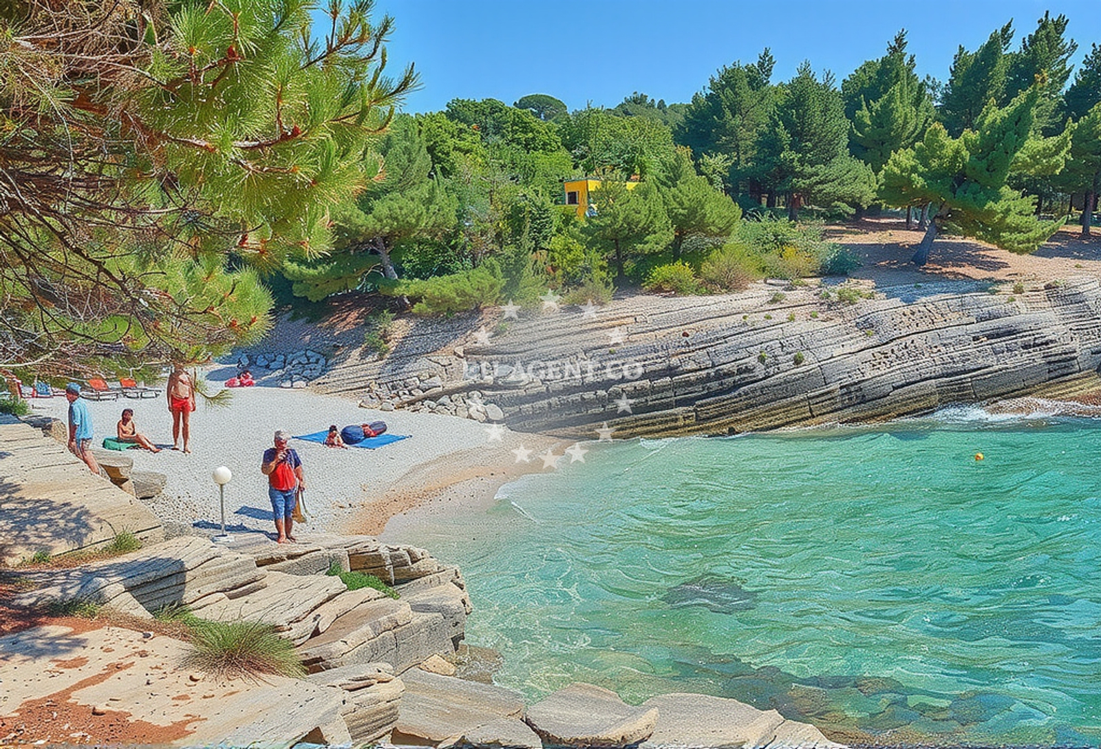 Additional view of Plovanije beach in 218 Selo 1, Premantura