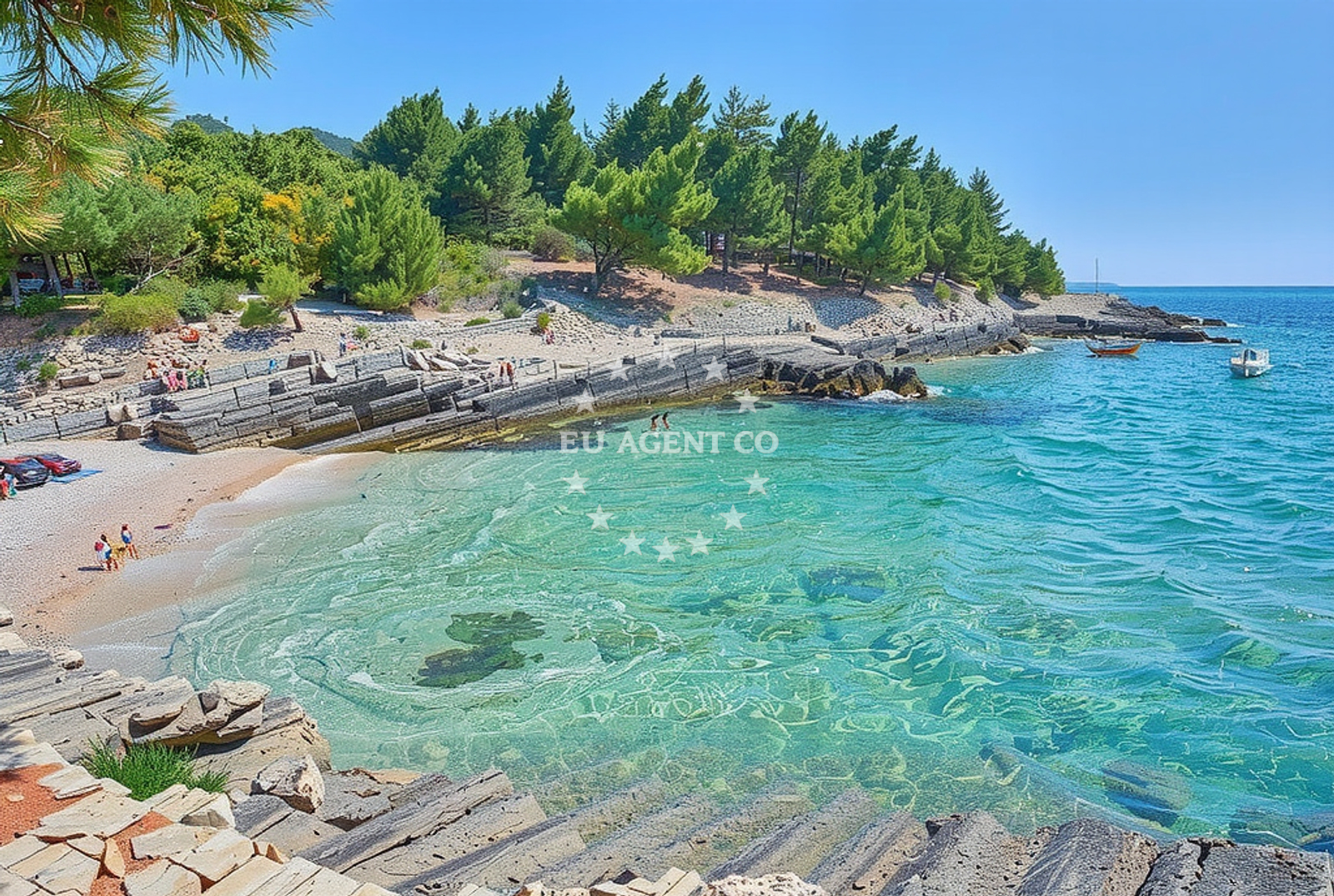 Additional view of Plovanije beach in 218 Selo 1, Premantura