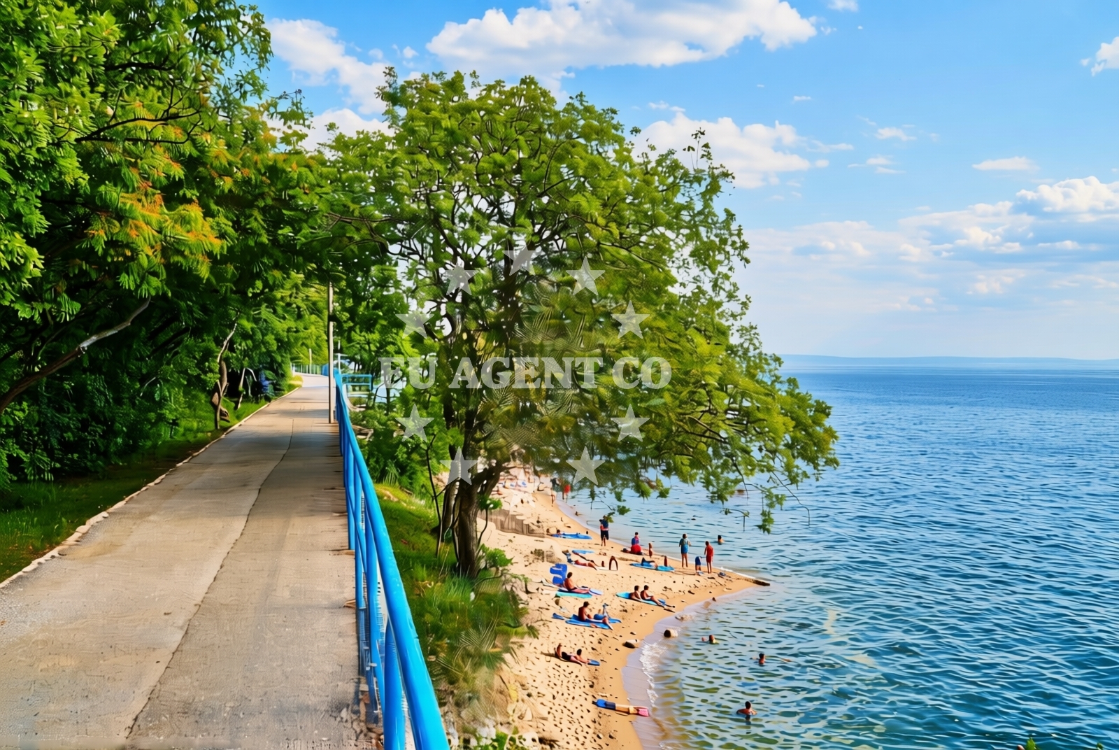 Shoreline and swimming area at Pod Markovići, Kostrena Beach in Pod Markovići