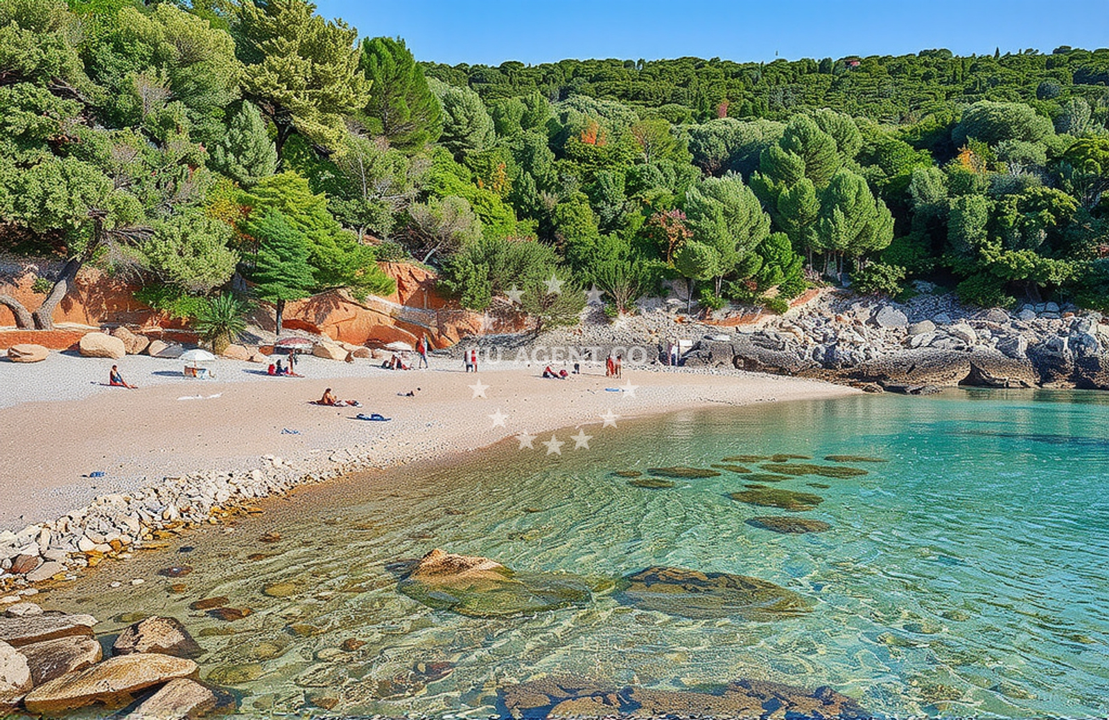 Additional view of Pod Sadic beach in Ustrine 38, Ustrine