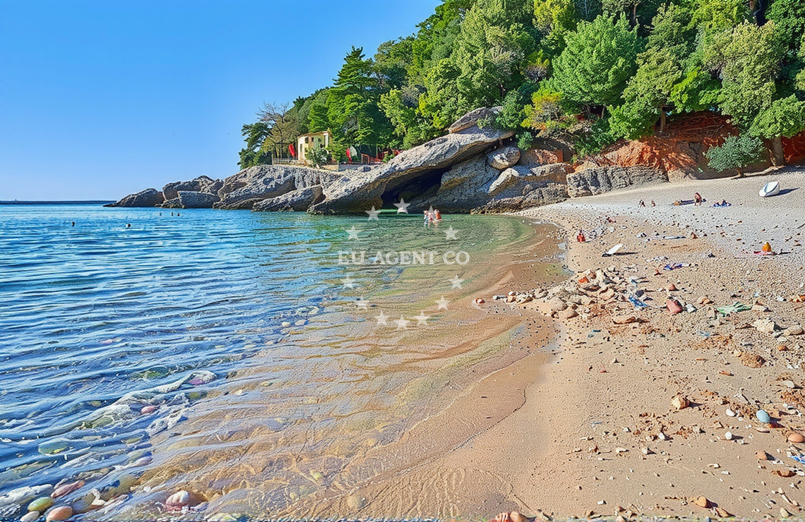Additional view of Pod Sadic beach in Ustrine 38, Ustrine