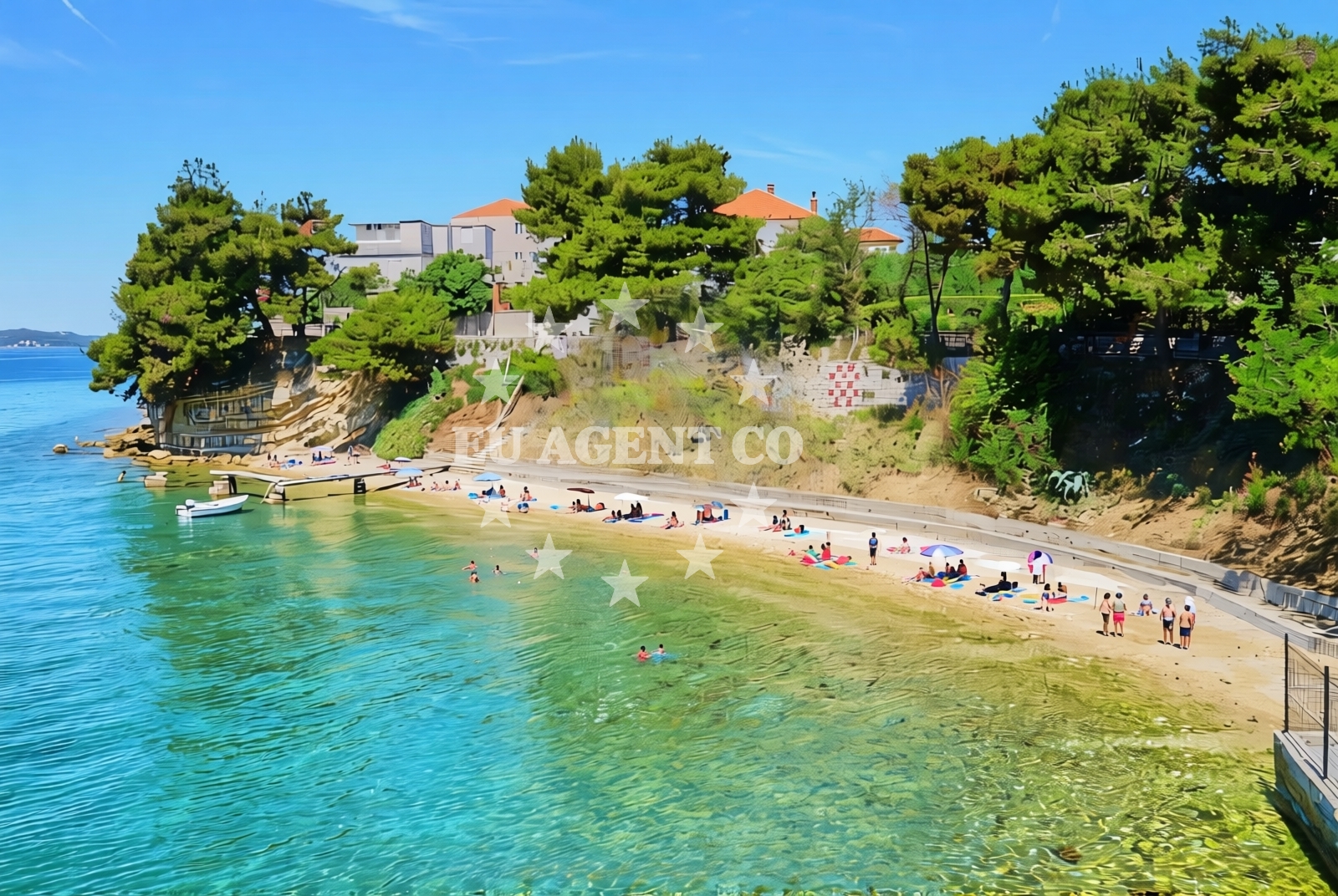 Overview of Podbrig, Zadar Beach in Podbrig