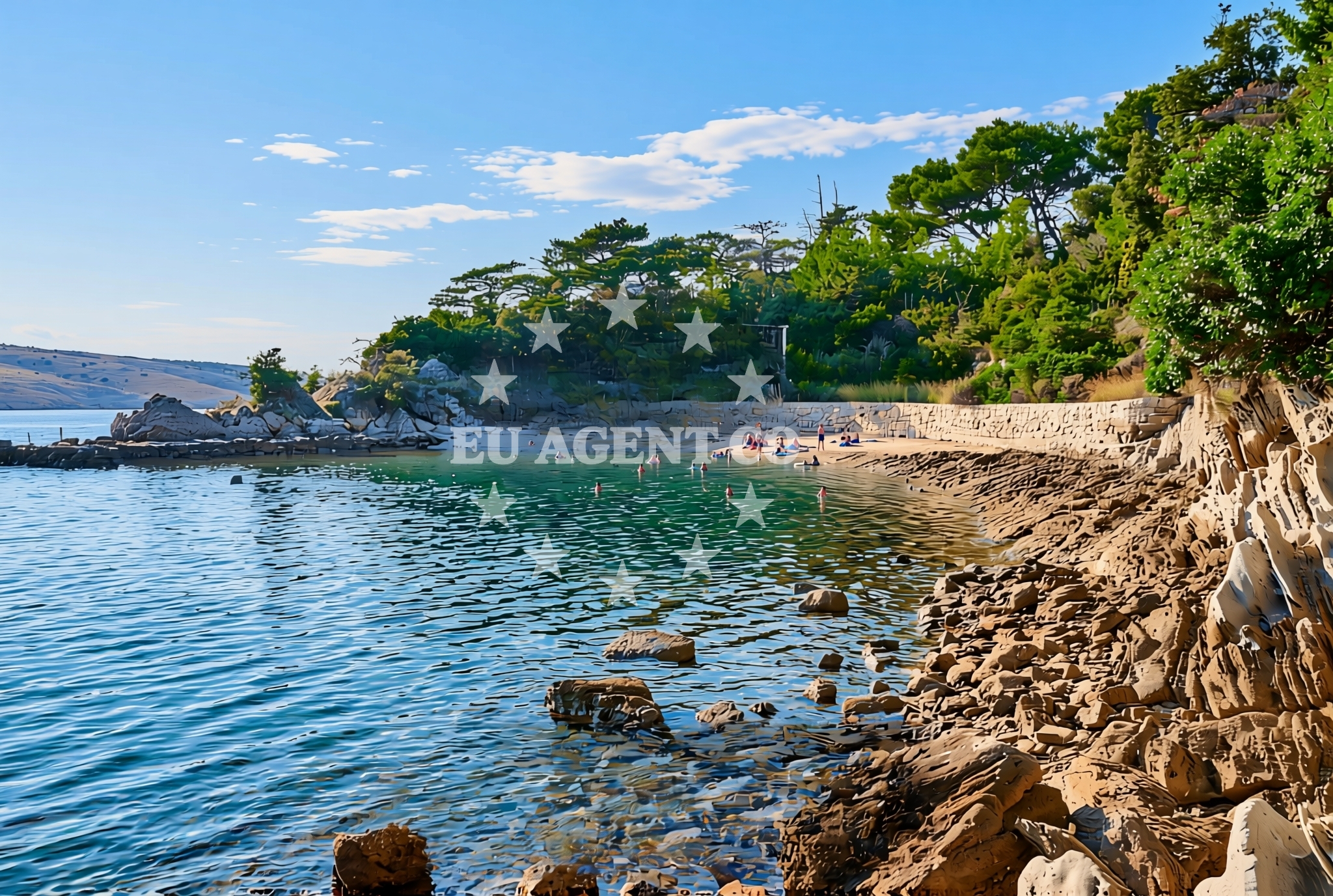 Additional view of Podfranovo sjever, Lopar (Rab) Beach in Podfranovo sjever
