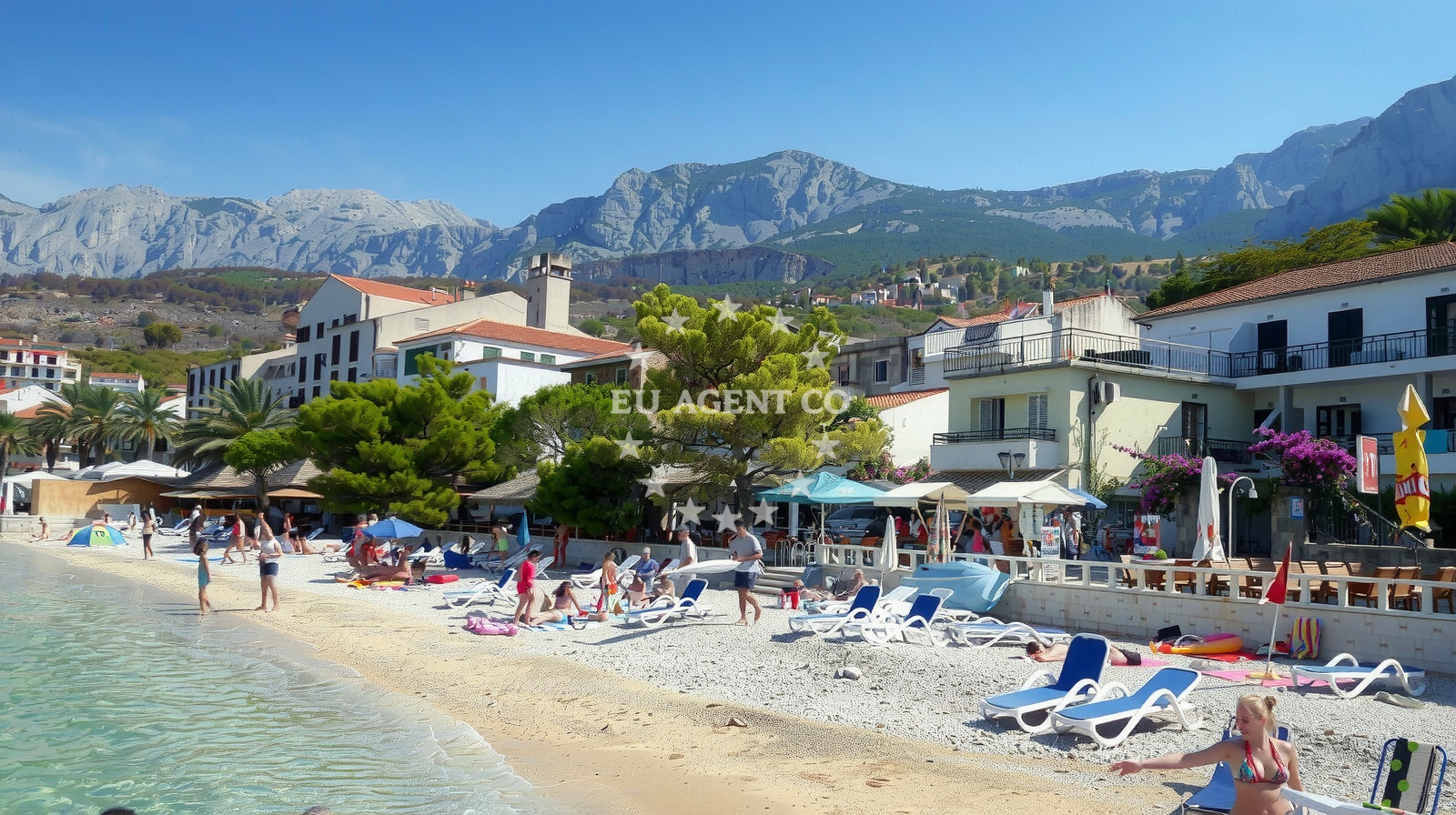 Sea and coastal view of Podgora beach in Put Sv. Vicenca 3 2, Podgora