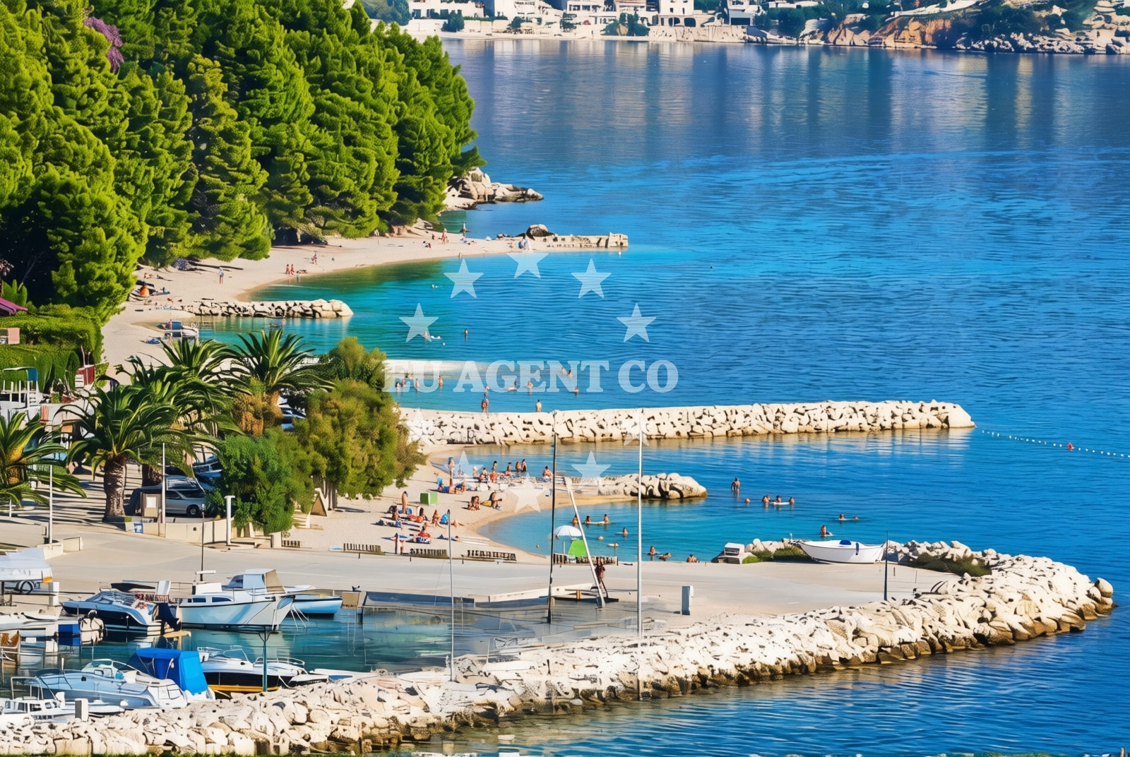 Shoreline and swimming area at Podgora: beaches and coves (13) in Podgora