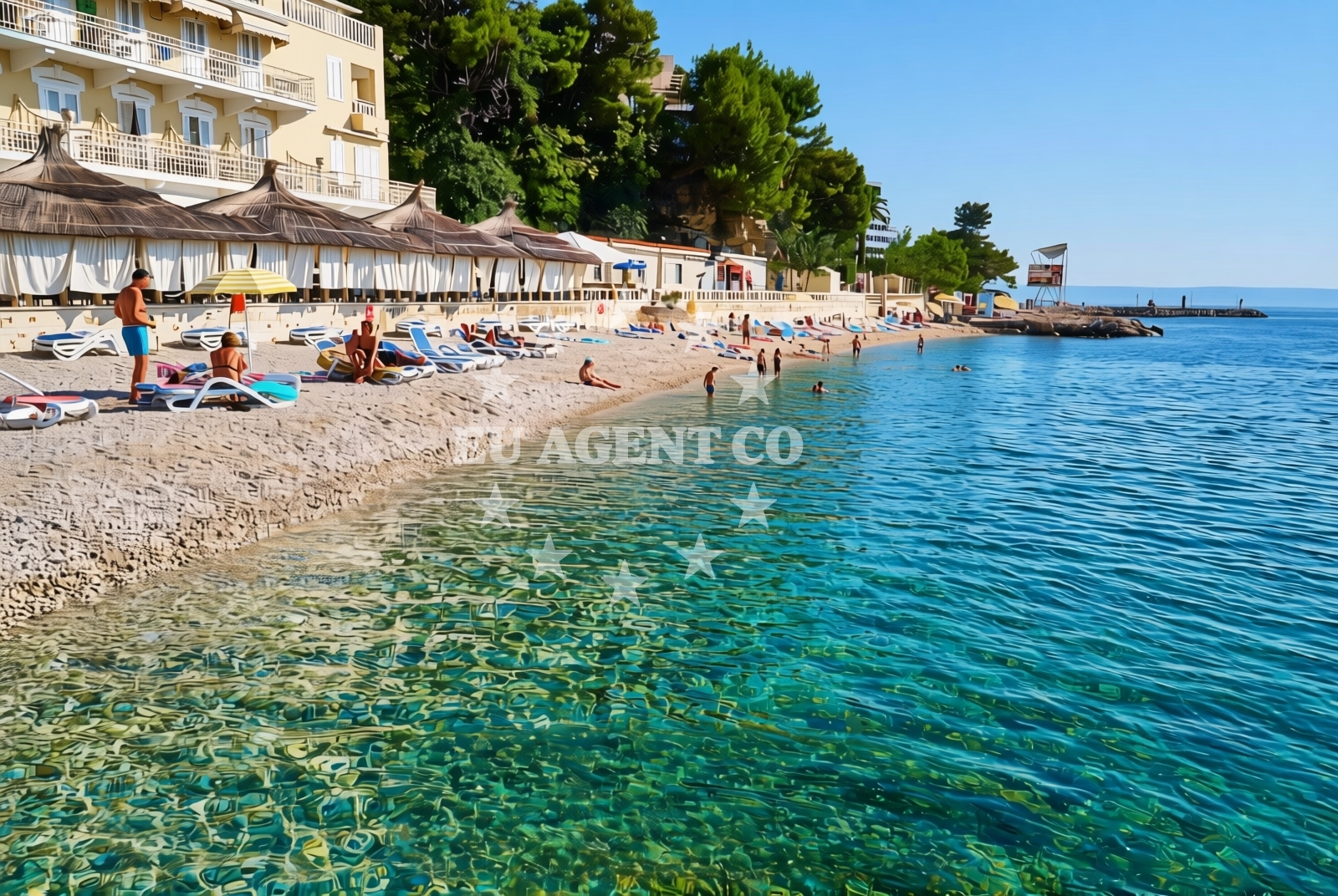 Additional view of Podgora, Podgora Beach in Podgora