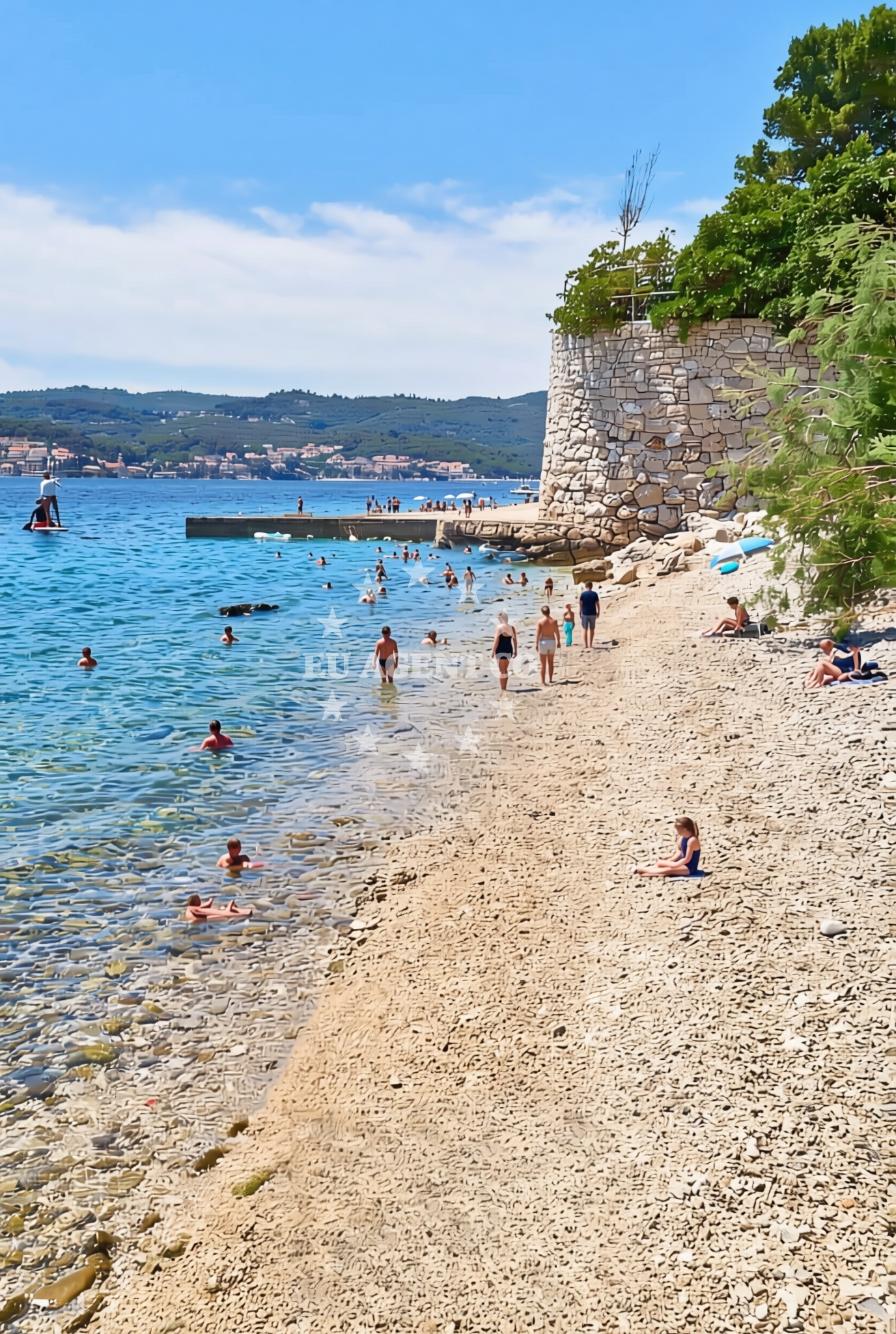 Beach facilities and surroundings at Podgorje zapad, Podgorje (Orebić) Beach in Podgorje zapad