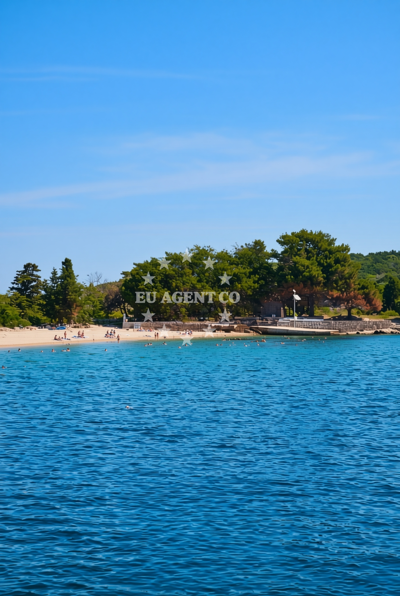 Beach facilities and surroundings at Podgroblje, Ilovik (Mali Lošinj) (Ilovik) Beach in Podgroblje