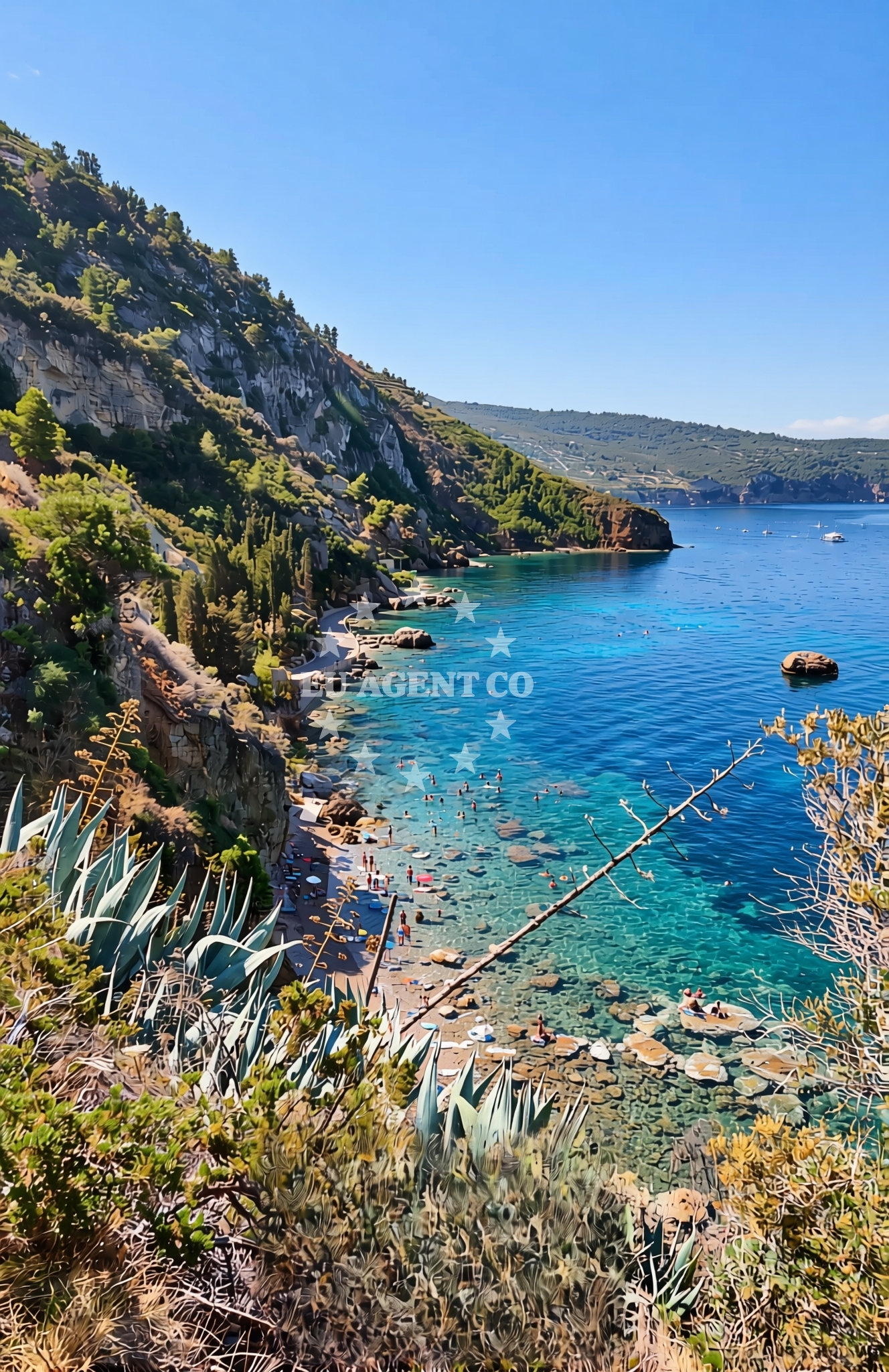 Beach facilities and surroundings at Podhumlje (Vis): beaches and coves in Podhumlje (Vis)