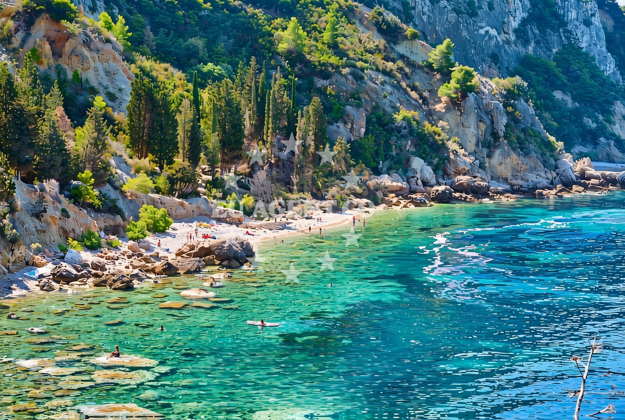 Additional view of Podhumlje (Vis): beaches and coves in Podhumlje (Vis)