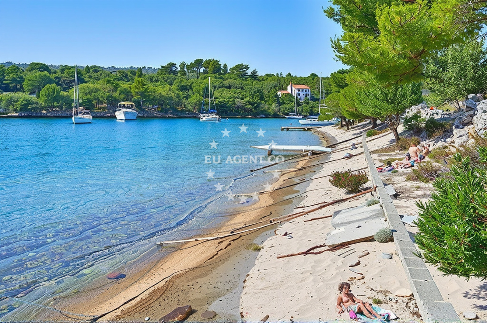 Additional view of Podkamenica beach in , Nečujam