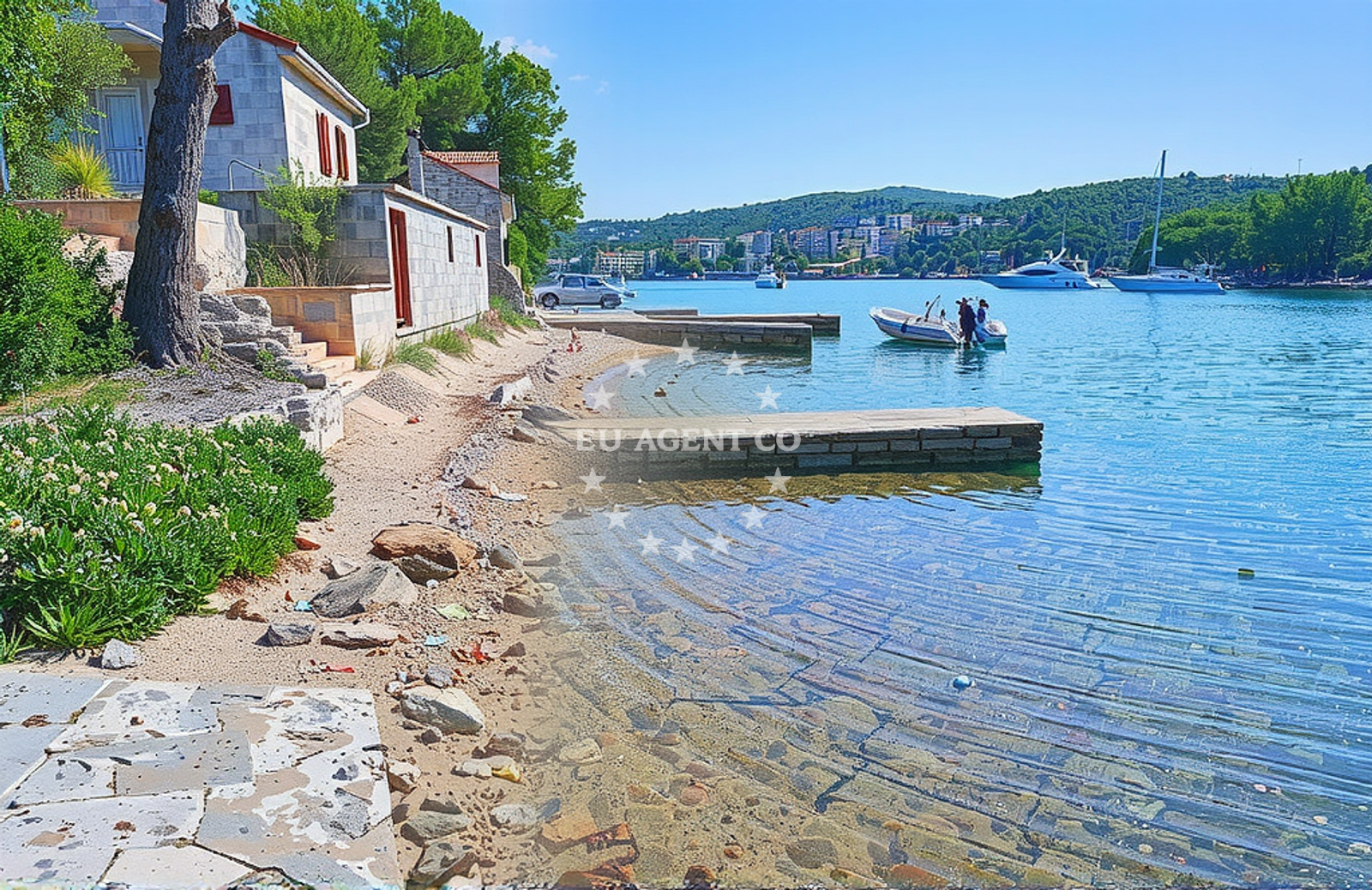 Additional view of Podkamenica beach in , Nečujam