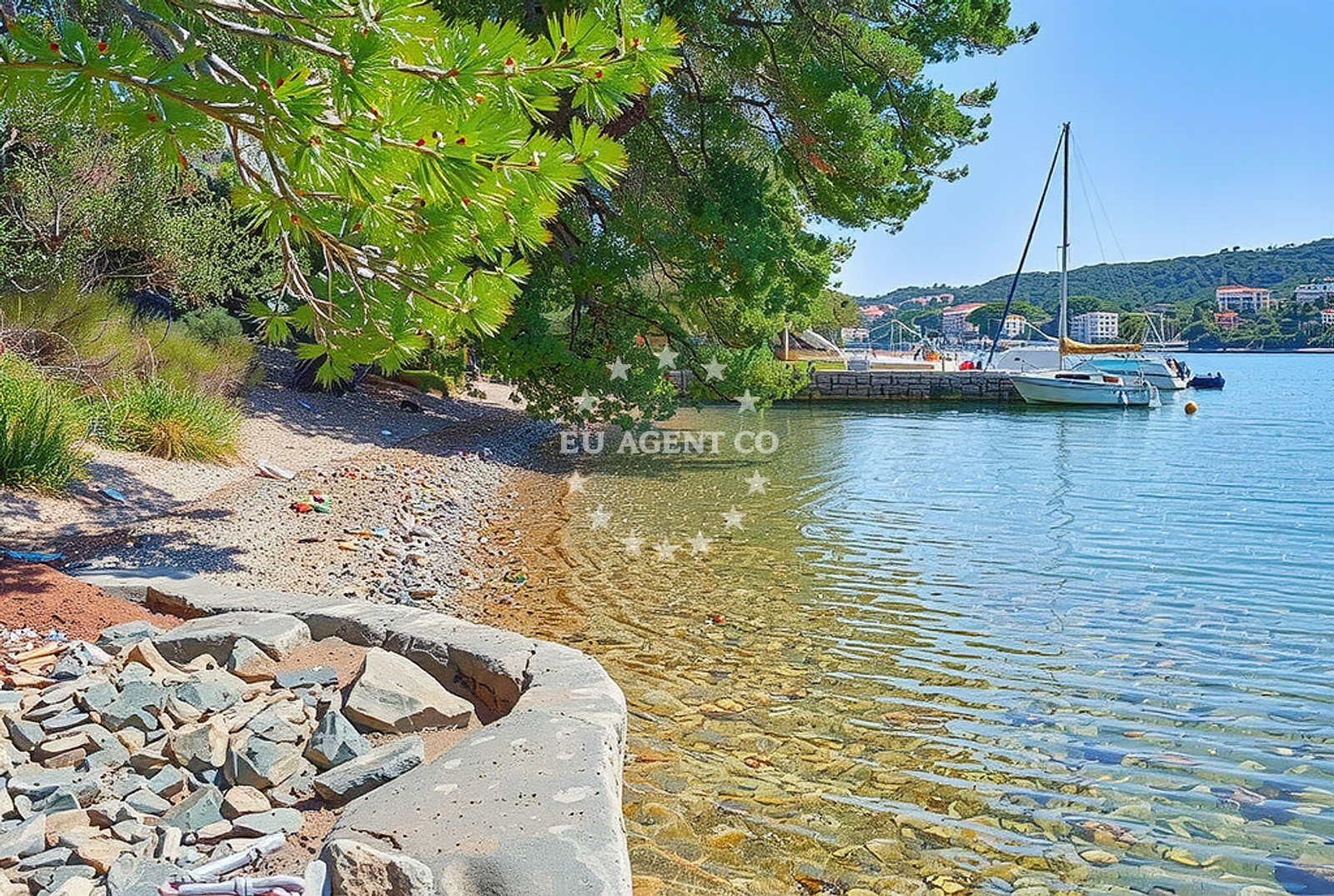 Additional view of Podkamenica beach in , Nečujam