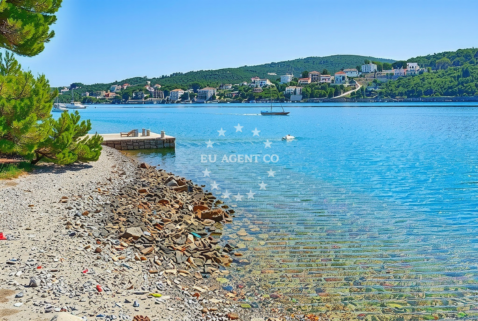 Additional view of Podkamenica beach in , Nečujam