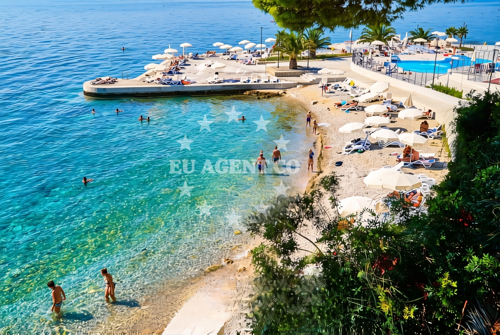Overview of Podkapeć, Podaca Beach in Podkapeć