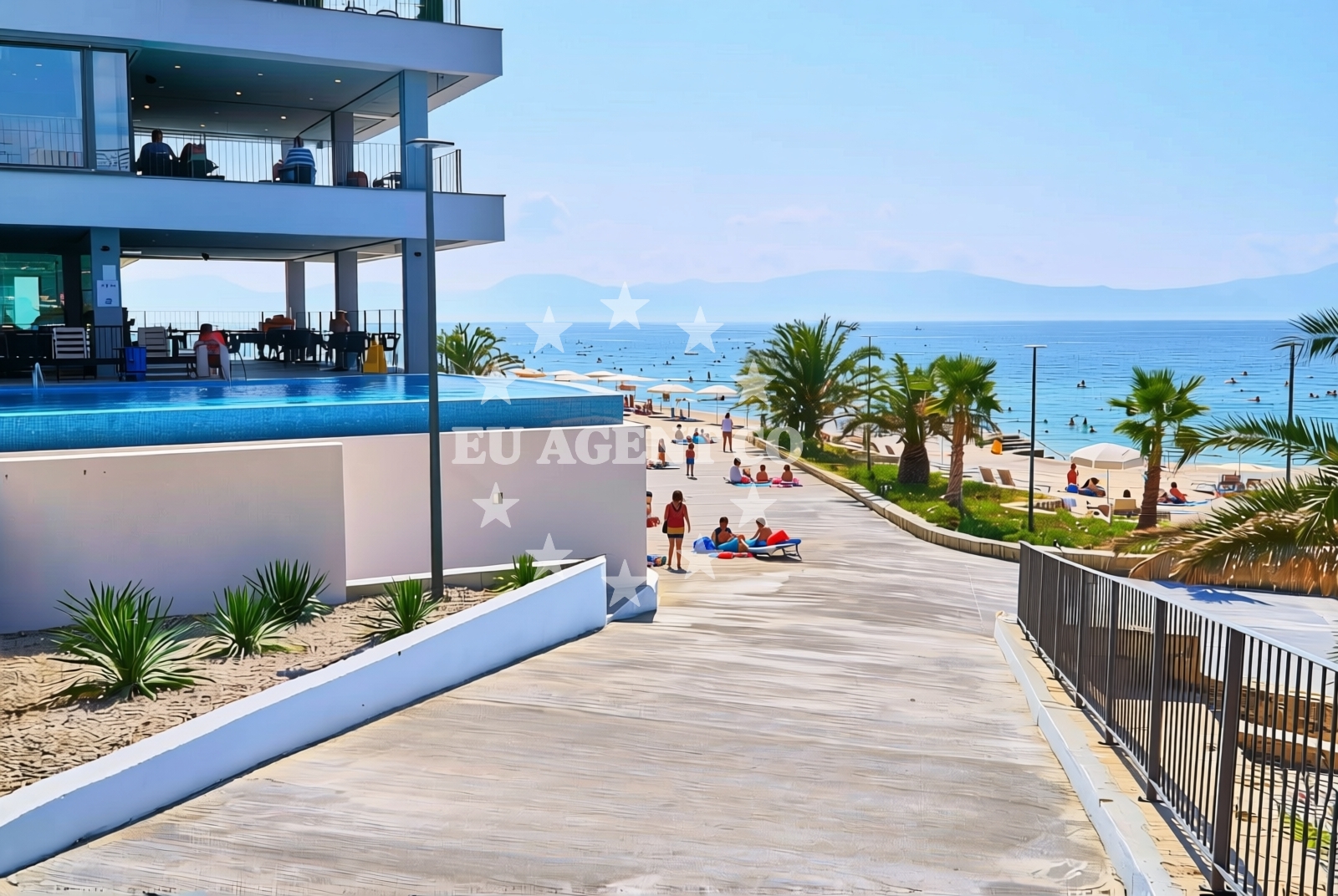 Sea and coastal view of Podkapeć, Podaca Beach in Podkapeć