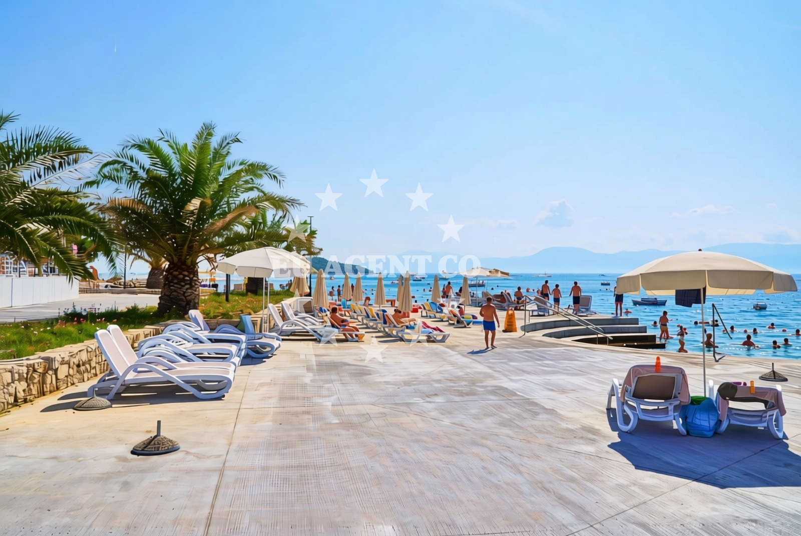 Beach facilities and surroundings at Podkapeć, Podaca Beach in Podkapeć