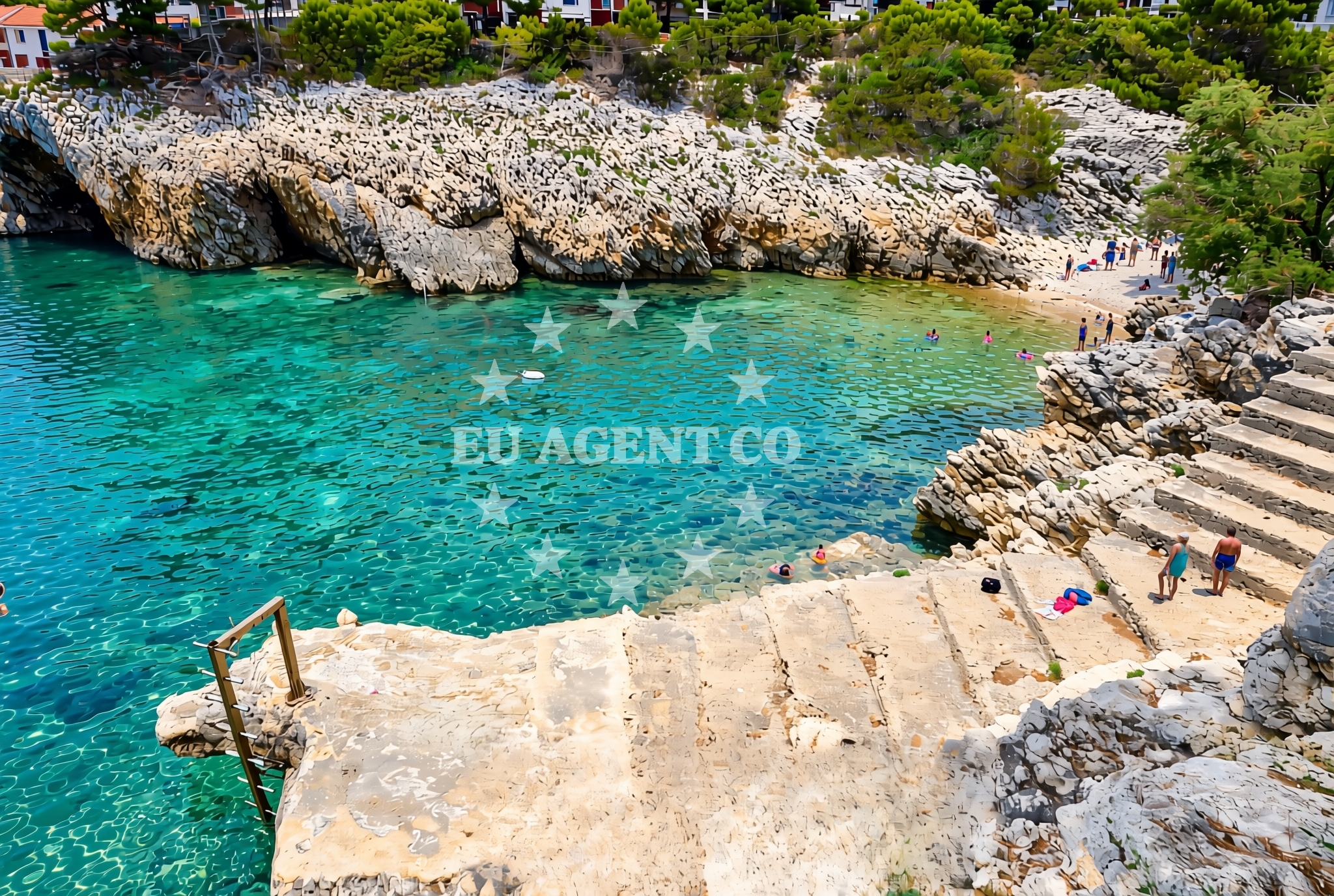 Sea and coastal view of Podobuče: beaches and coves (2) in Podobuče