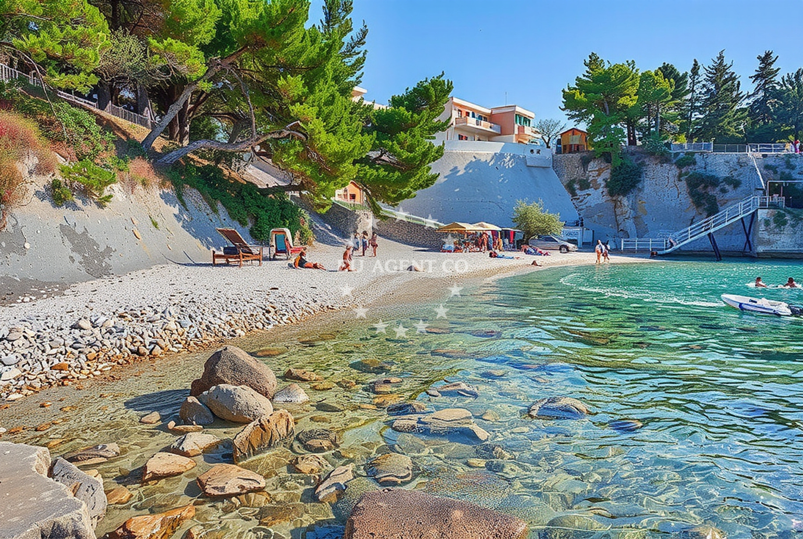 Additional view of Podstine beach in Ivana Božitkovića 21, Hvar