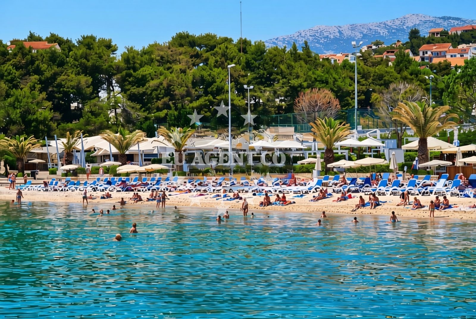 Beach facilities and surroundings at Podstrana - Miljevac: beaches and coves (2) in Podstrana - Miljevac