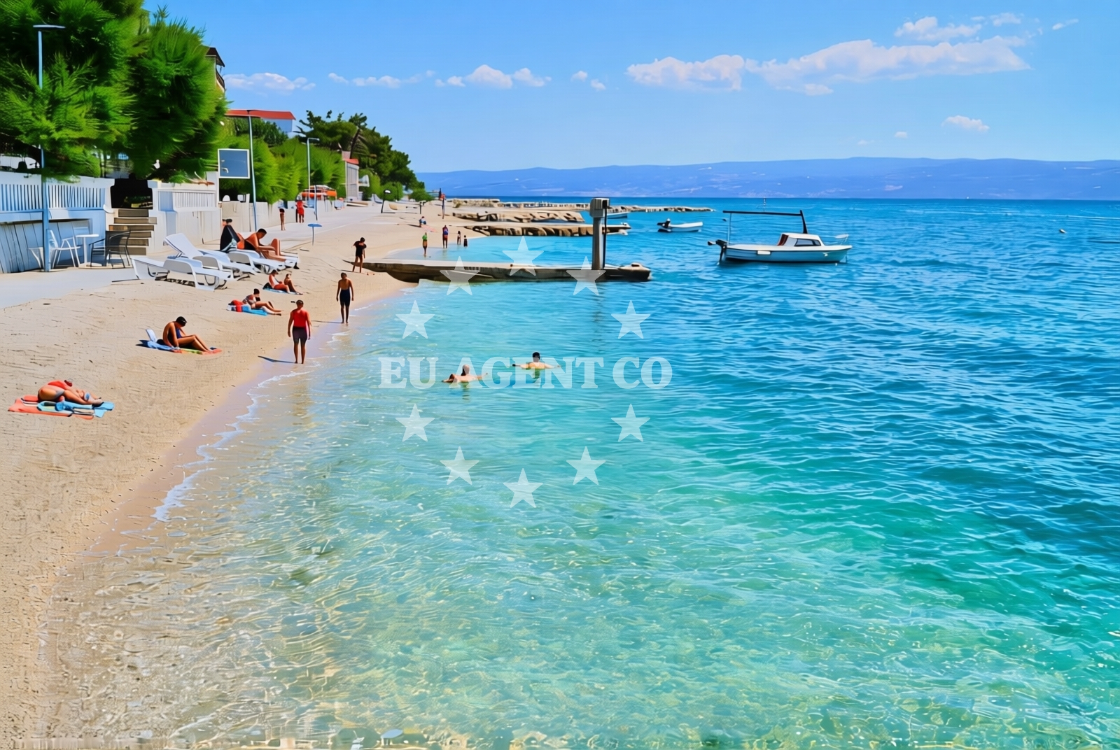 Overview of Podstrana - Mutogras: beaches and coves (3) in Podstrana - Mutogras