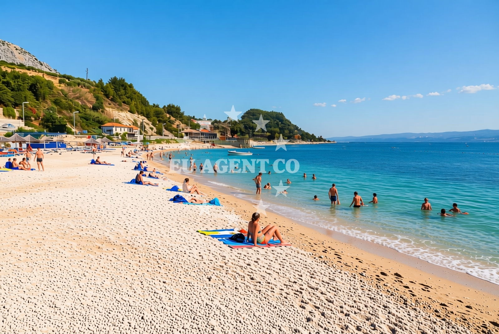 Overview of Podstrana - Sveti Martin: beaches and coves (2) in Podstrana - Sveti Martin