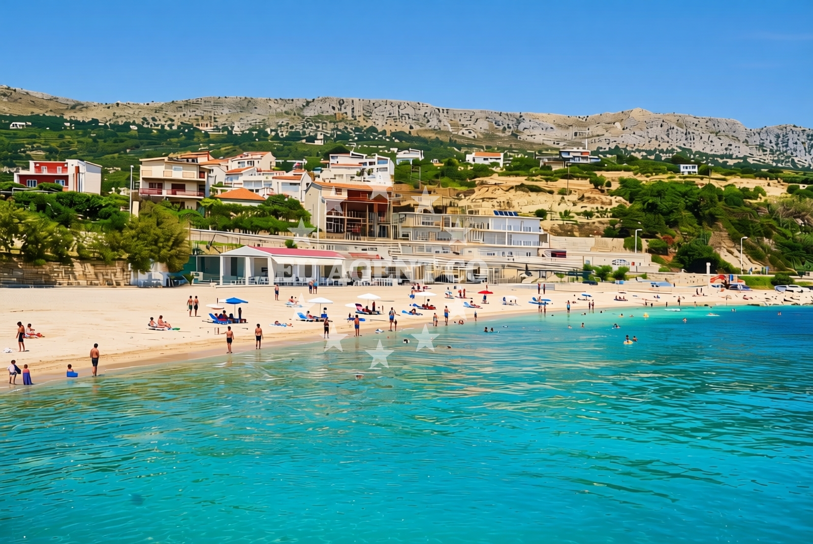 Shoreline and swimming area at Podstrana - Sveti Martin: beaches and coves (2) in Podstrana - Sveti Martin