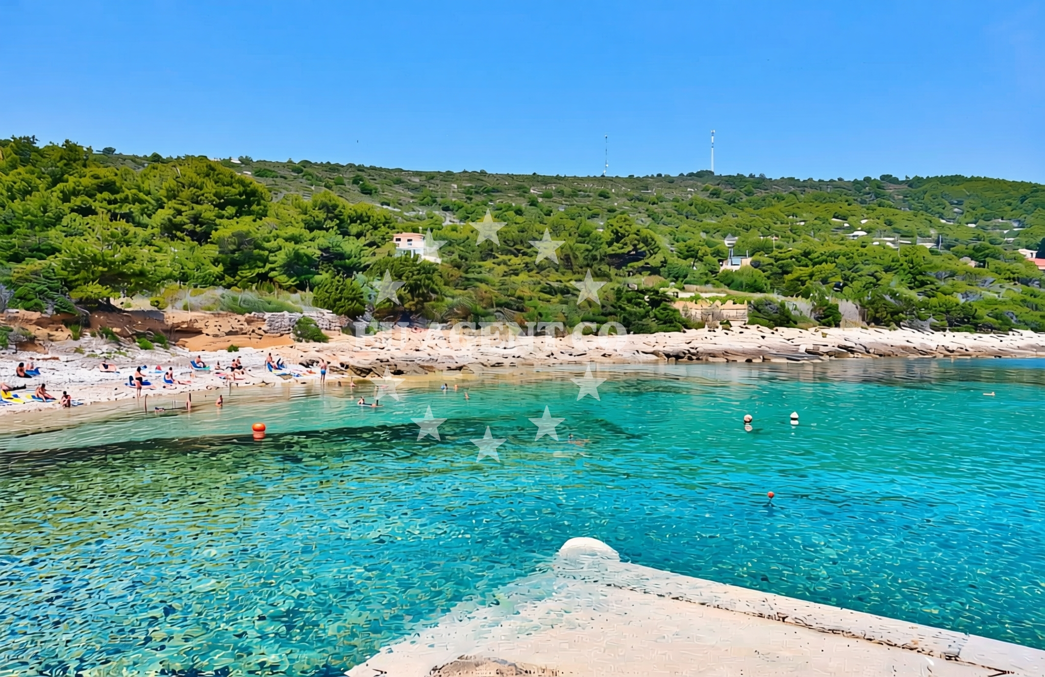 Shoreline and swimming area at Podstražje (Vis): beaches and coves (1) in Podstražje (Vis)