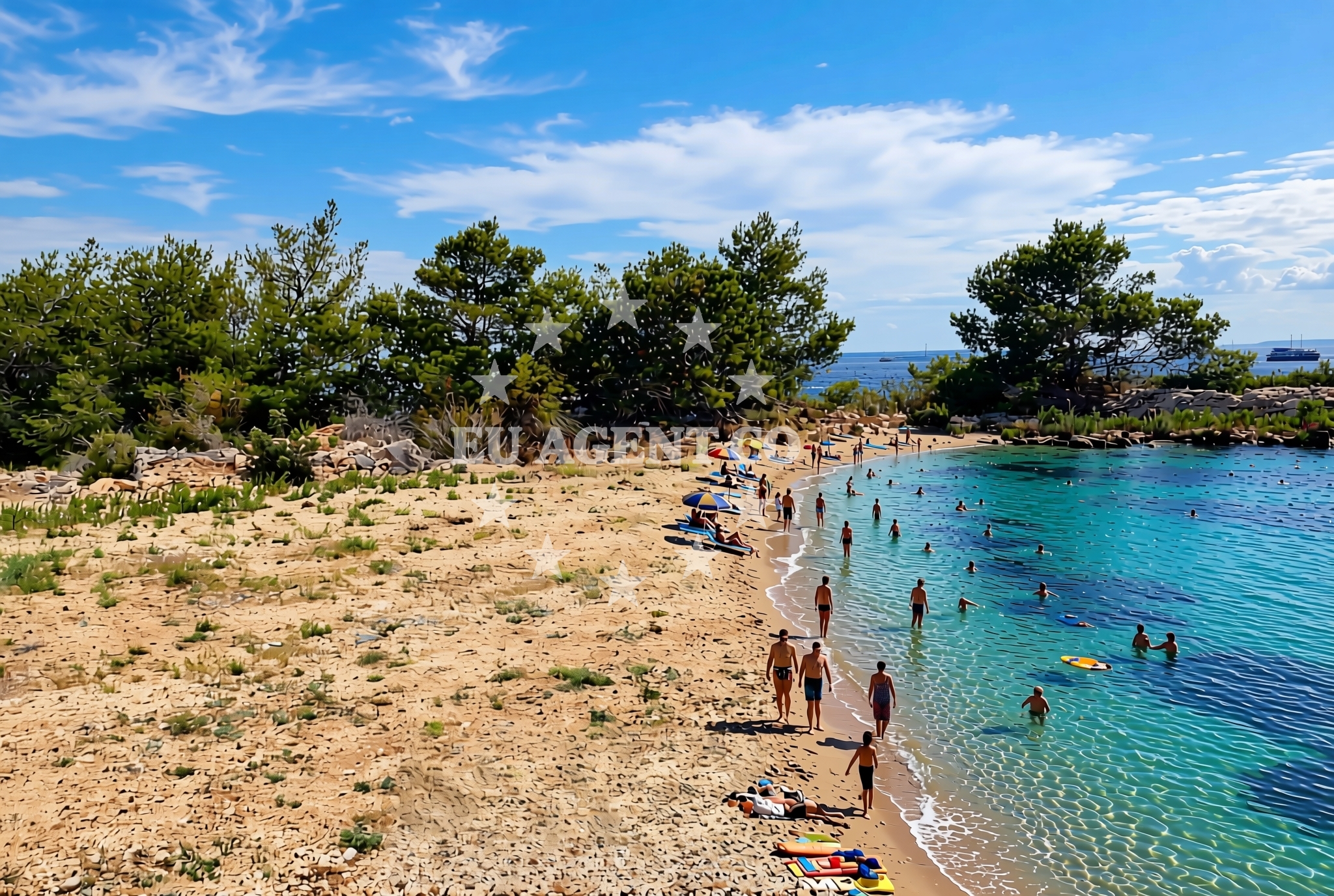 Sea and coastal view of Podstražje (Vis): beaches and coves (1) in Podstražje (Vis)