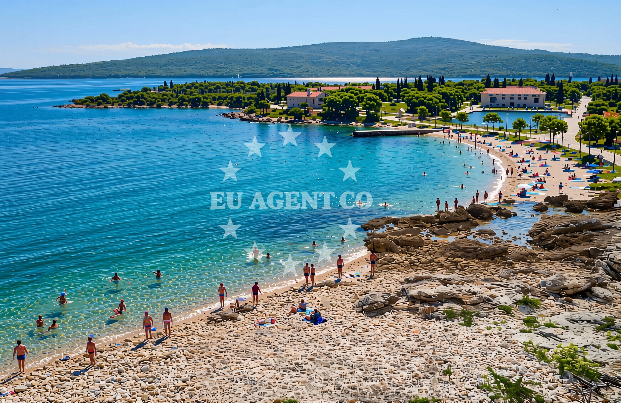 Additional view of Poglava istok, Rivanj (Rivanj) Beach in Poglava istok