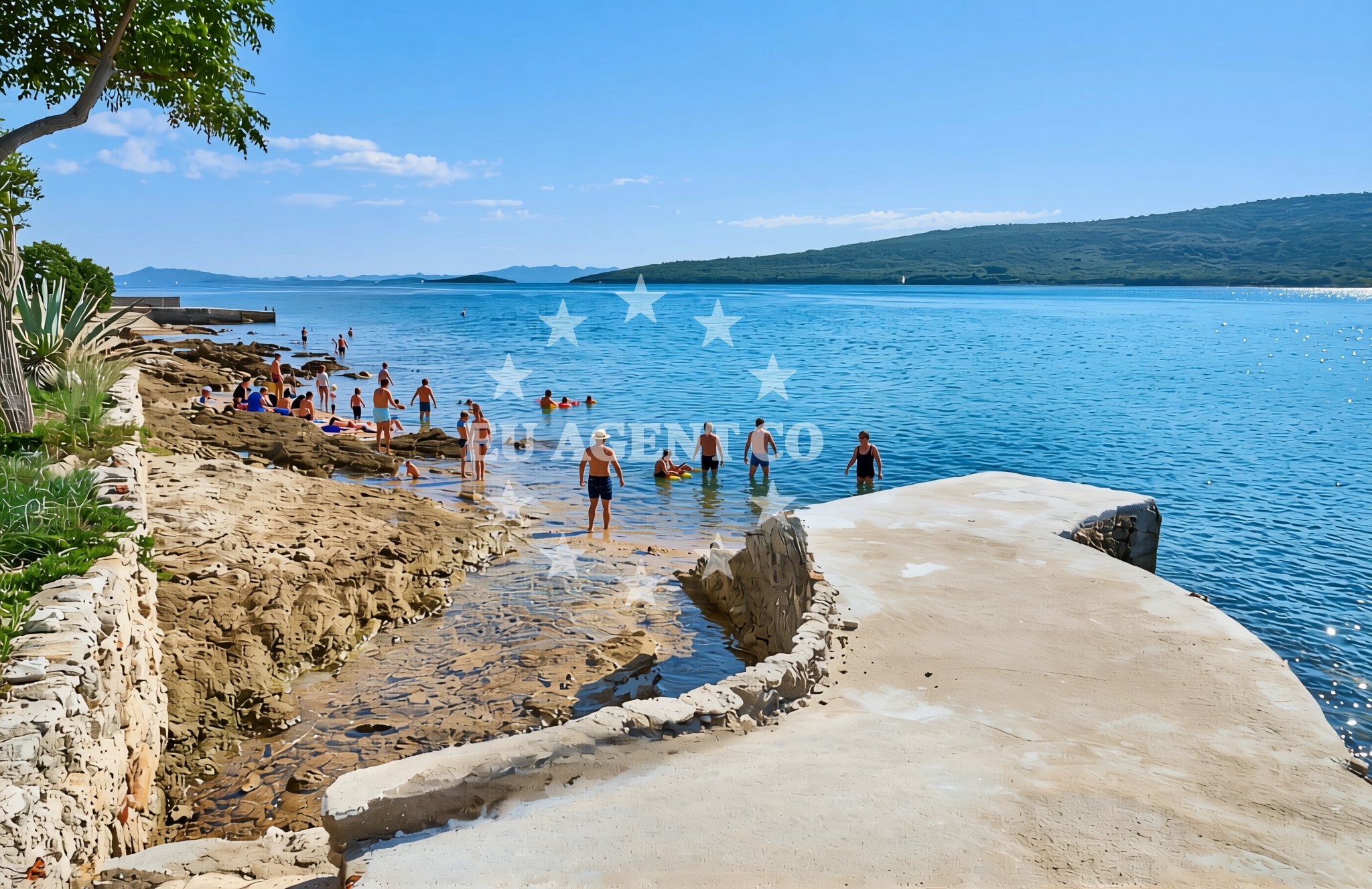 Additional view of Poglava istok, Rivanj (Rivanj) Beach in Poglava istok