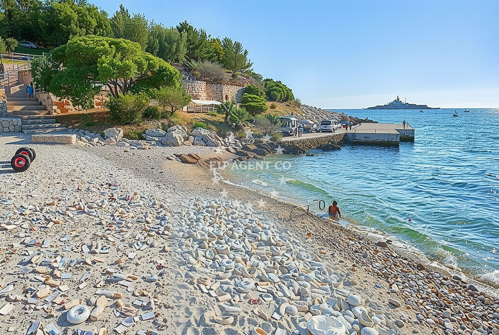 Additional view of Pokonji dol beach in 61 Ive Roića, Hvar
