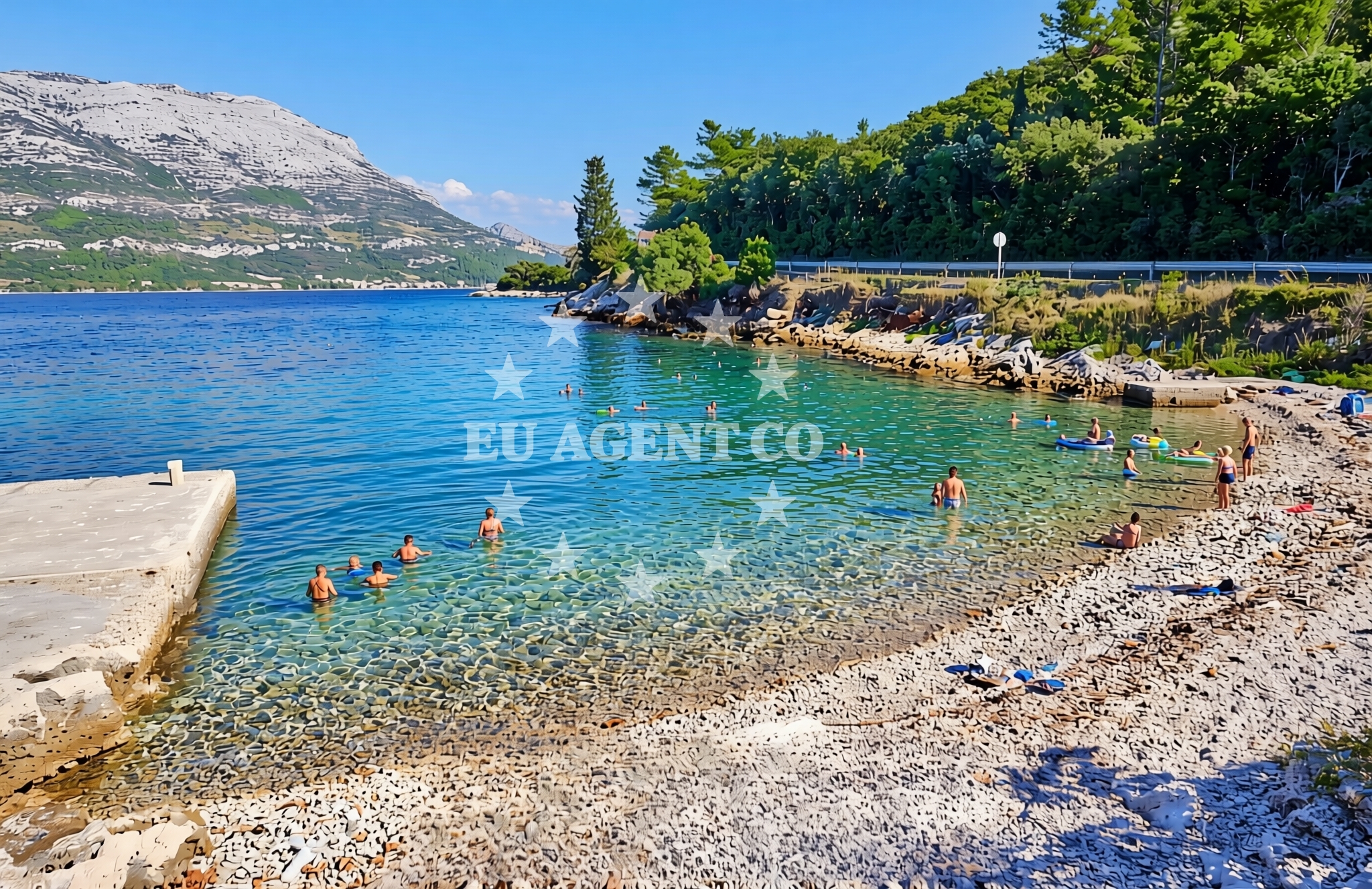 Overview of Polačišta, Žrnovo (Korčula) Beach in Polačišta