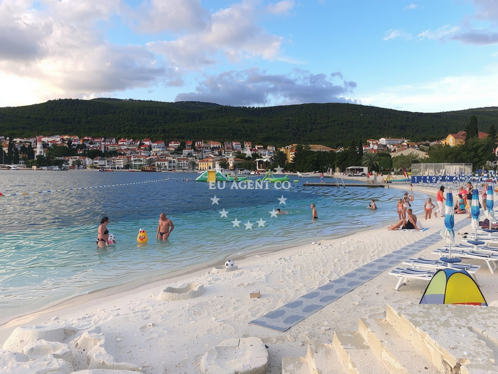 Sea and coastal view of Poli Mora beach