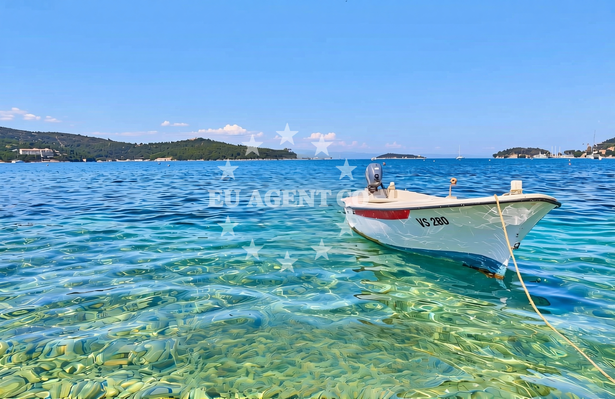 Beach facilities and surroundings at Policija, Vis (Vis) Beach in Policija