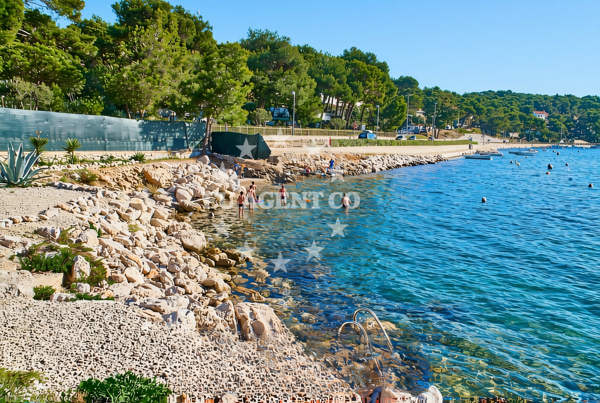 Additional view of Poljana jug, Mali Lošinj (Lošinj) Beach in Poljana jug