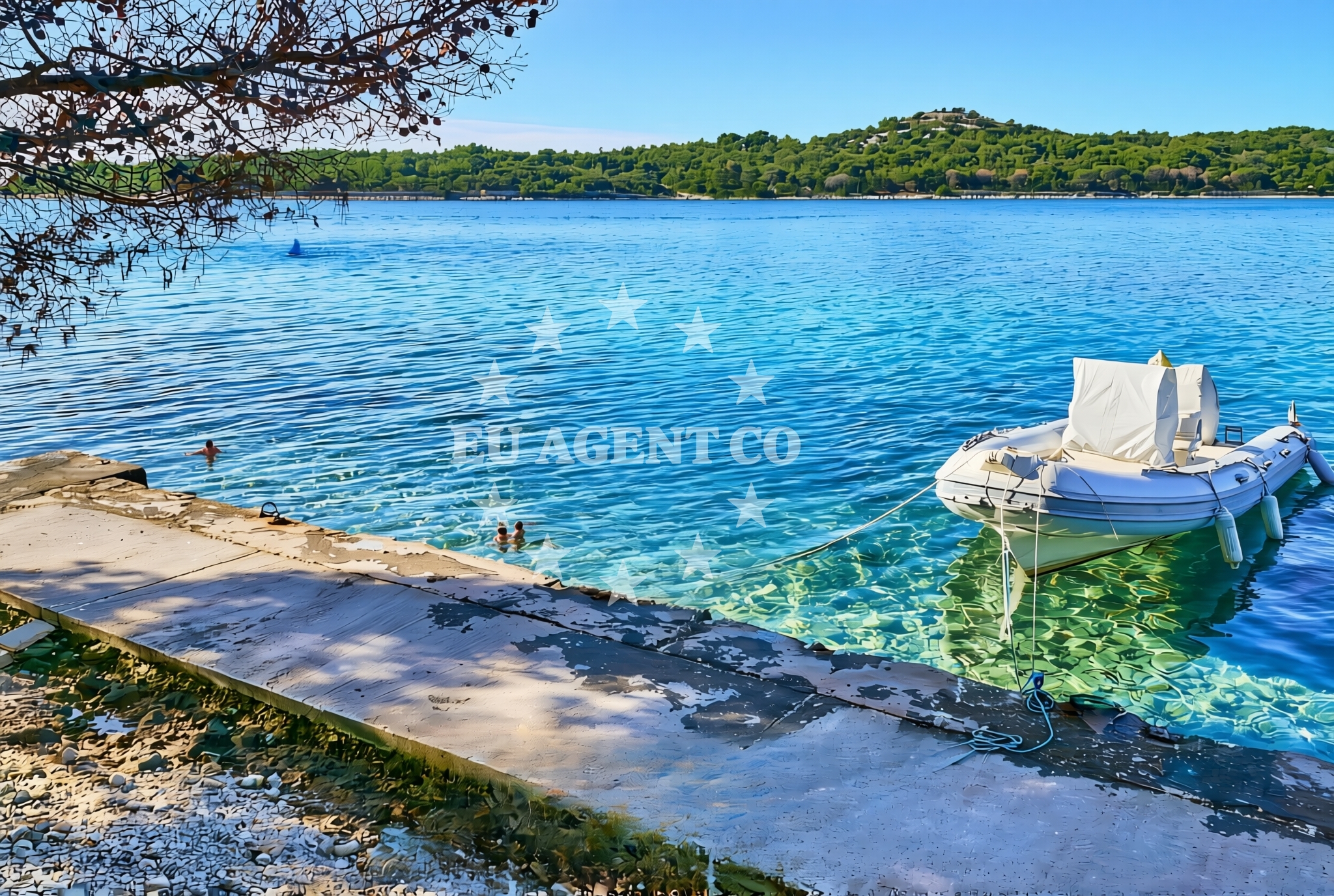 Additional view of Poljana jug, Mali Lošinj (Lošinj) Beach in Poljana jug