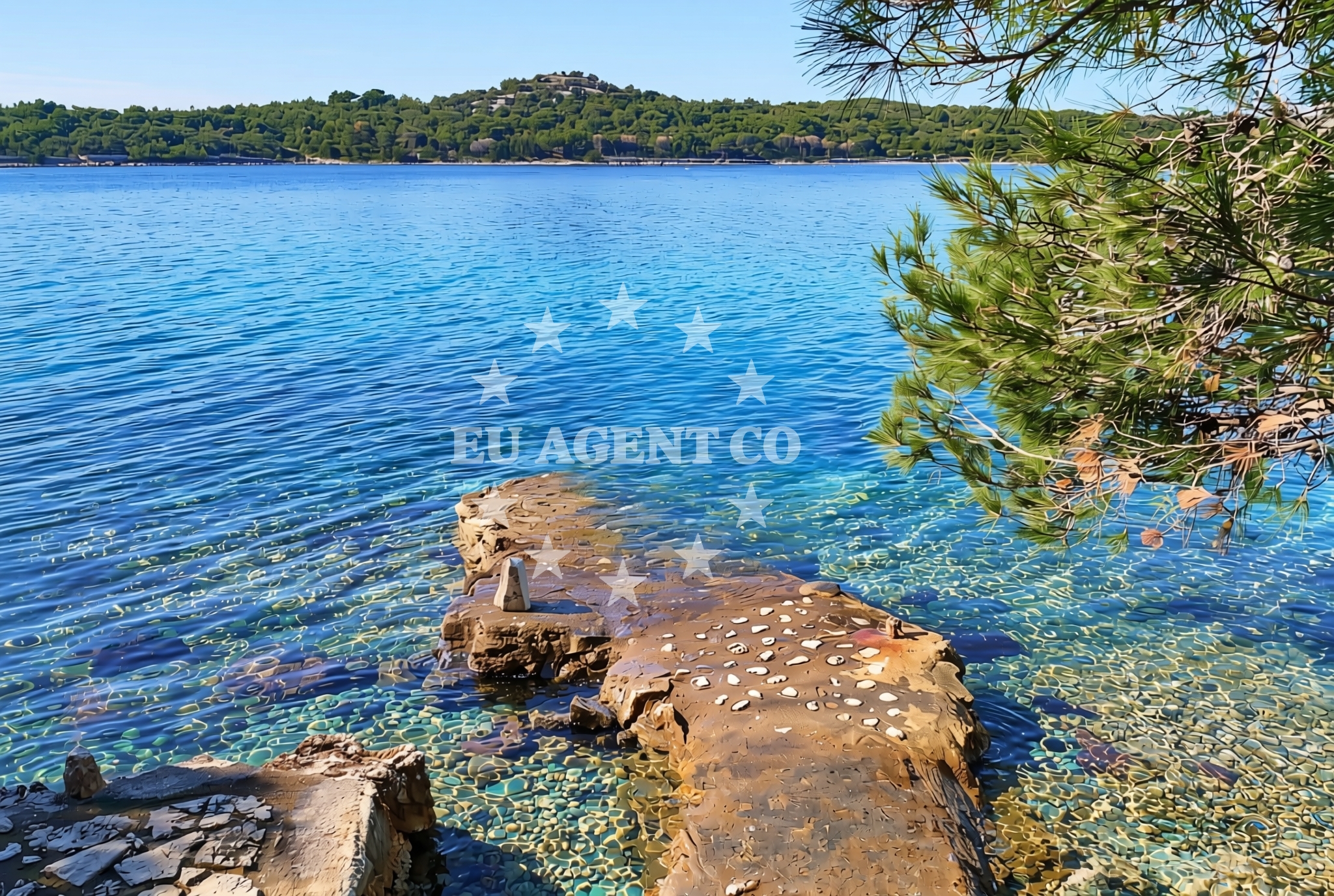 Additional view of Poljana jug, Mali Lošinj (Lošinj) Beach in Poljana jug