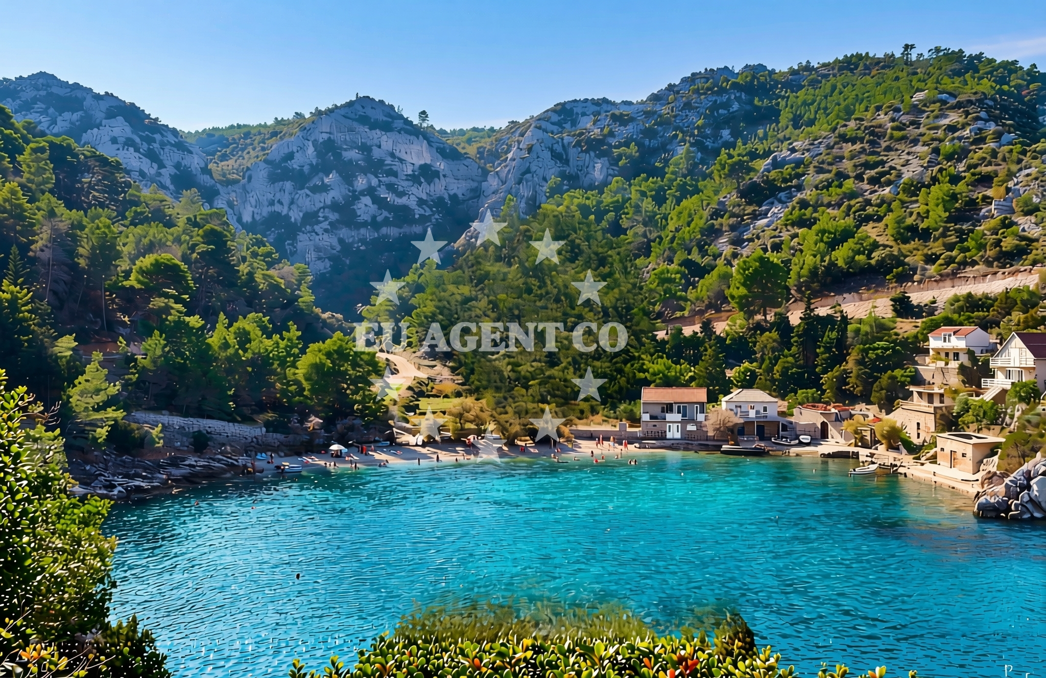 Shoreline and swimming area at Poljica (Jelsa) (Hvar): beaches and coves (2) in Poljica (Jelsa) (Hvar)