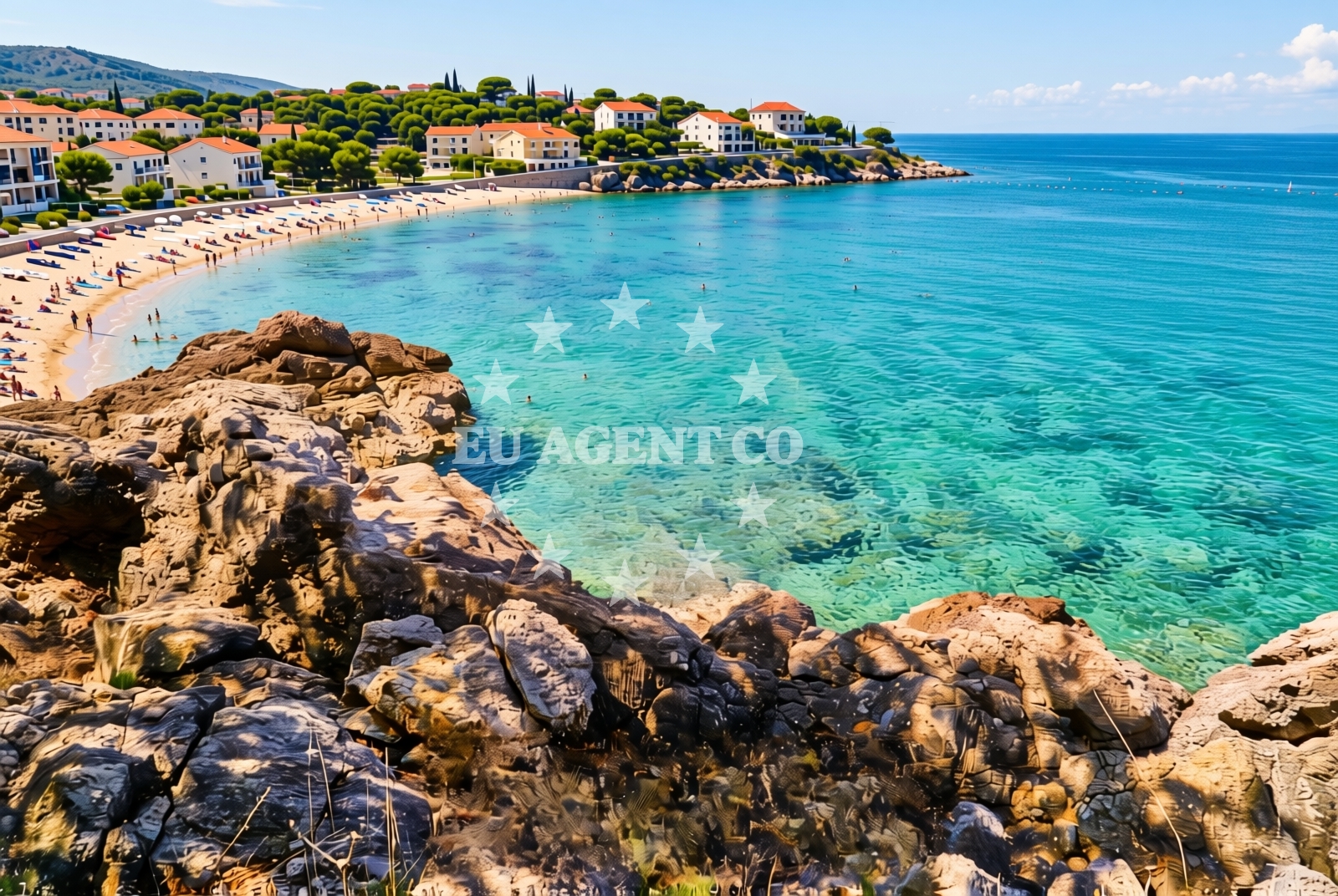 Beach facilities and surroundings at Poljica (Krk): beaches and coves (1) in Poljica (Krk)