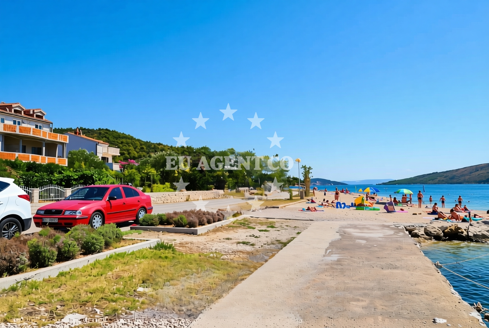 Shoreline and swimming area at Poljica (Marina): beaches and coves (1) in Poljica (Marina)